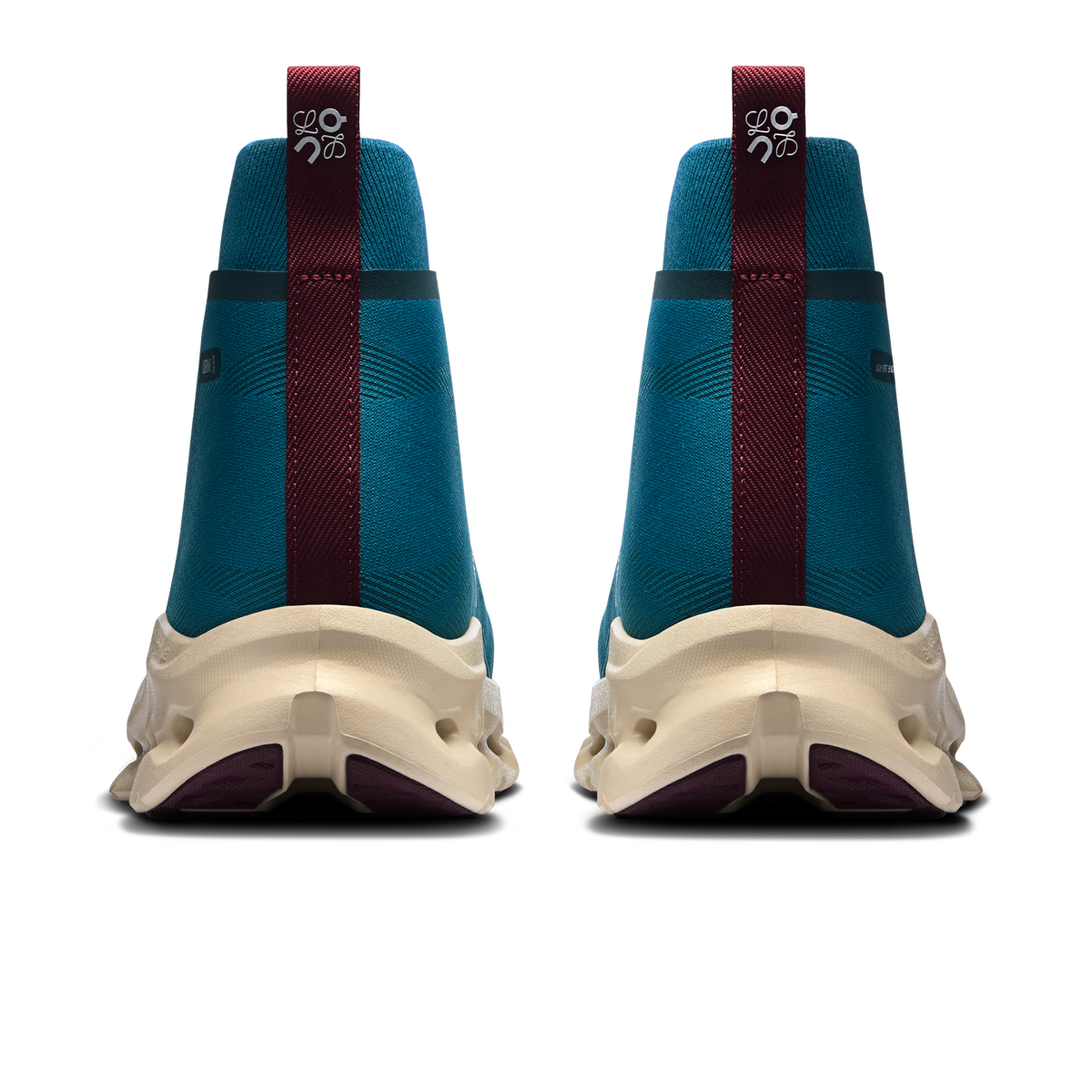 On Cloudtilt Hi Loewe Teal Oatmeal Burgundy