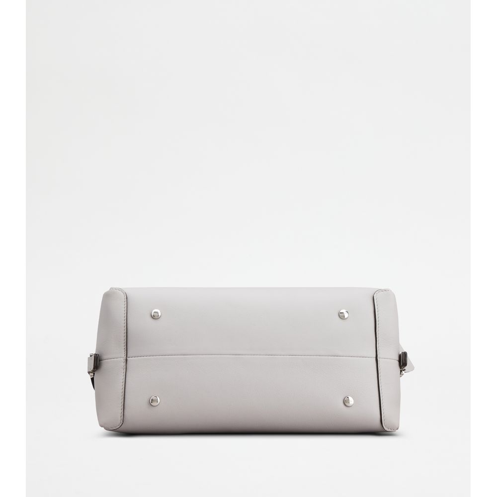 Tods Darsena In Leather Small Grey