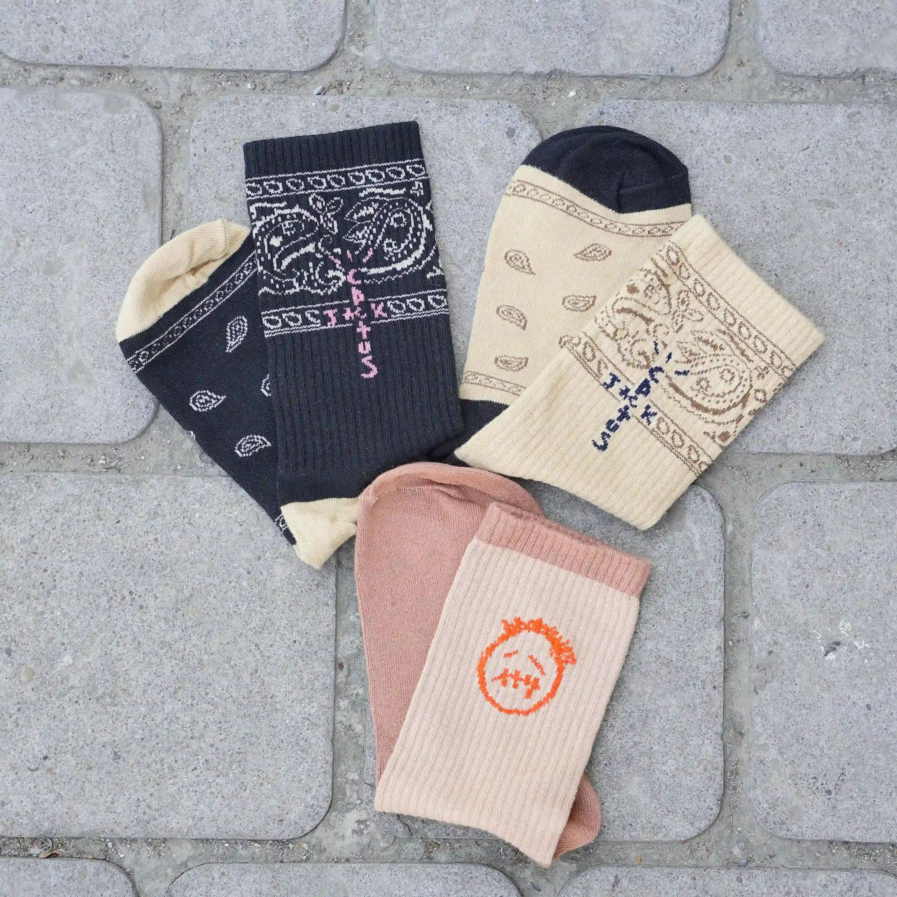 Travis Scott Socks | Travis Socks Combo Pack of 3 | Kicks Machine