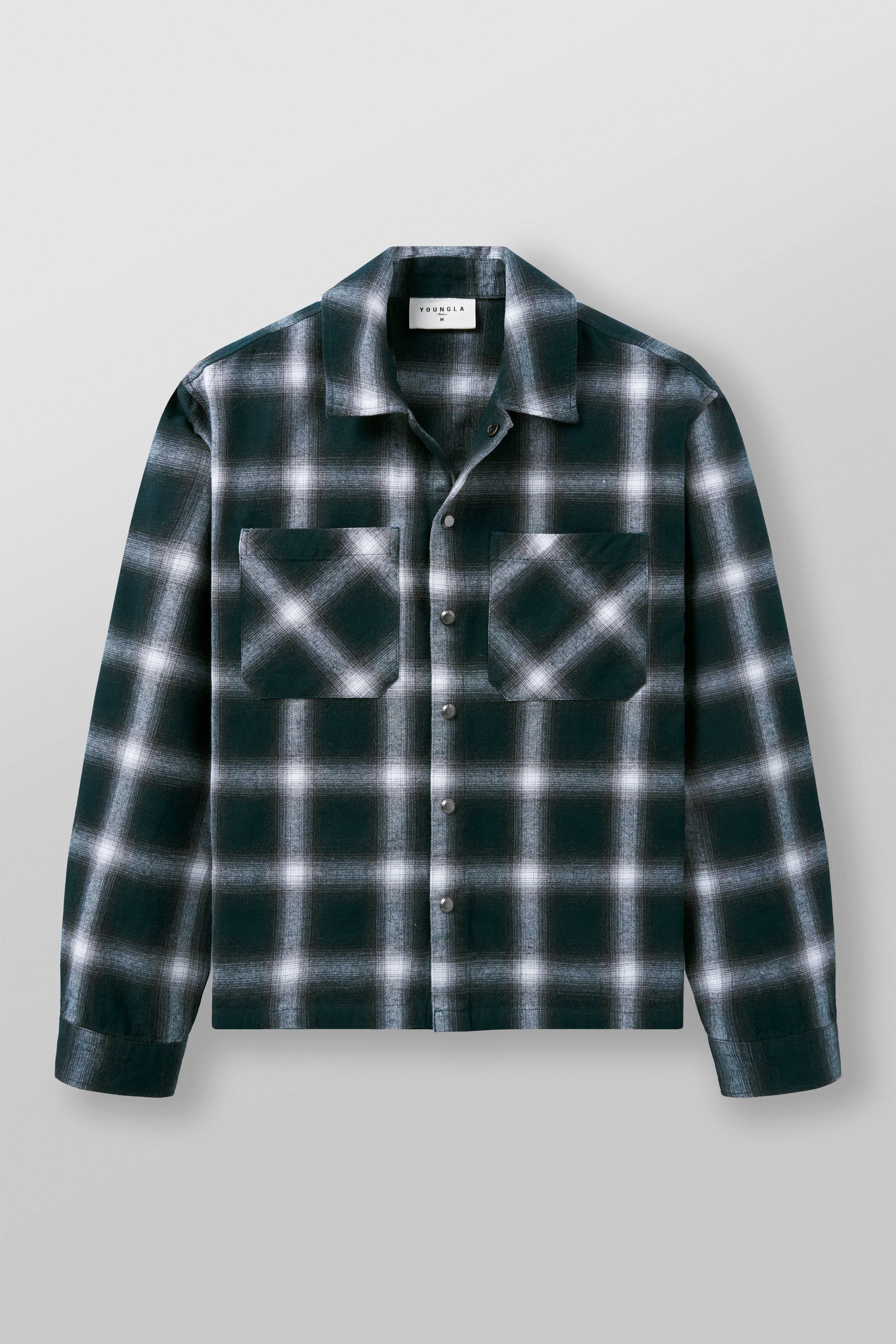 YoungLA 8005 - Layered Flannels Teal Green
