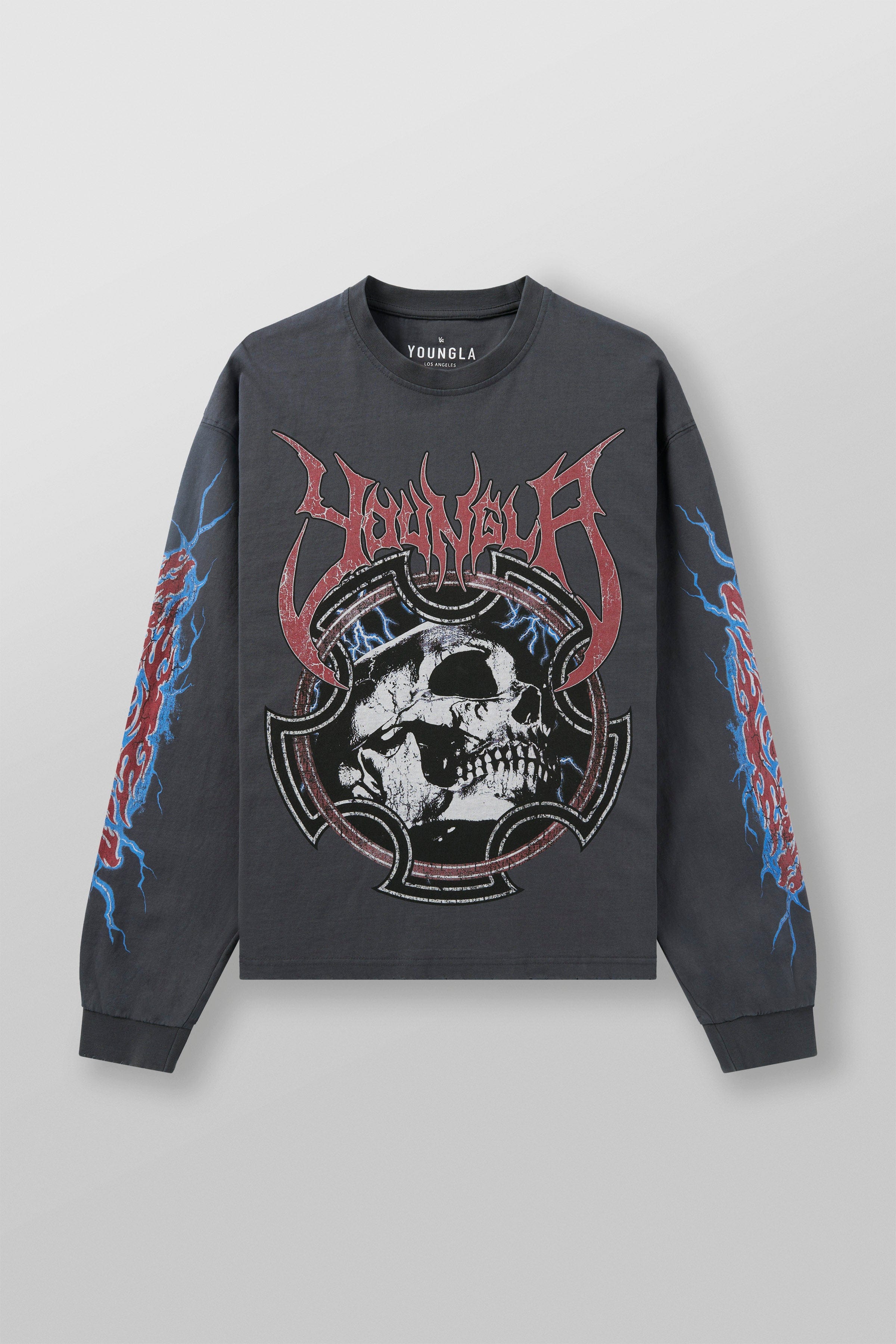 YoungLA 8012 - Outcast Longsleeves Charcoal Wash