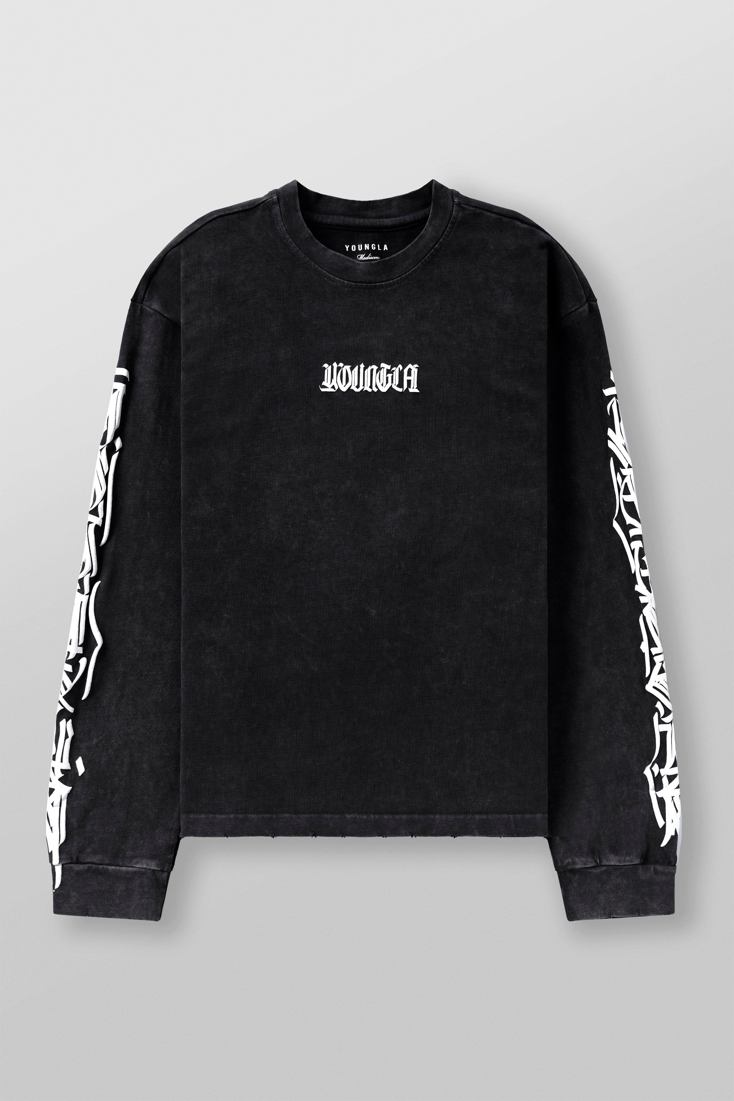 YoungLA 8021 - Aura Longsleeves Black Wash