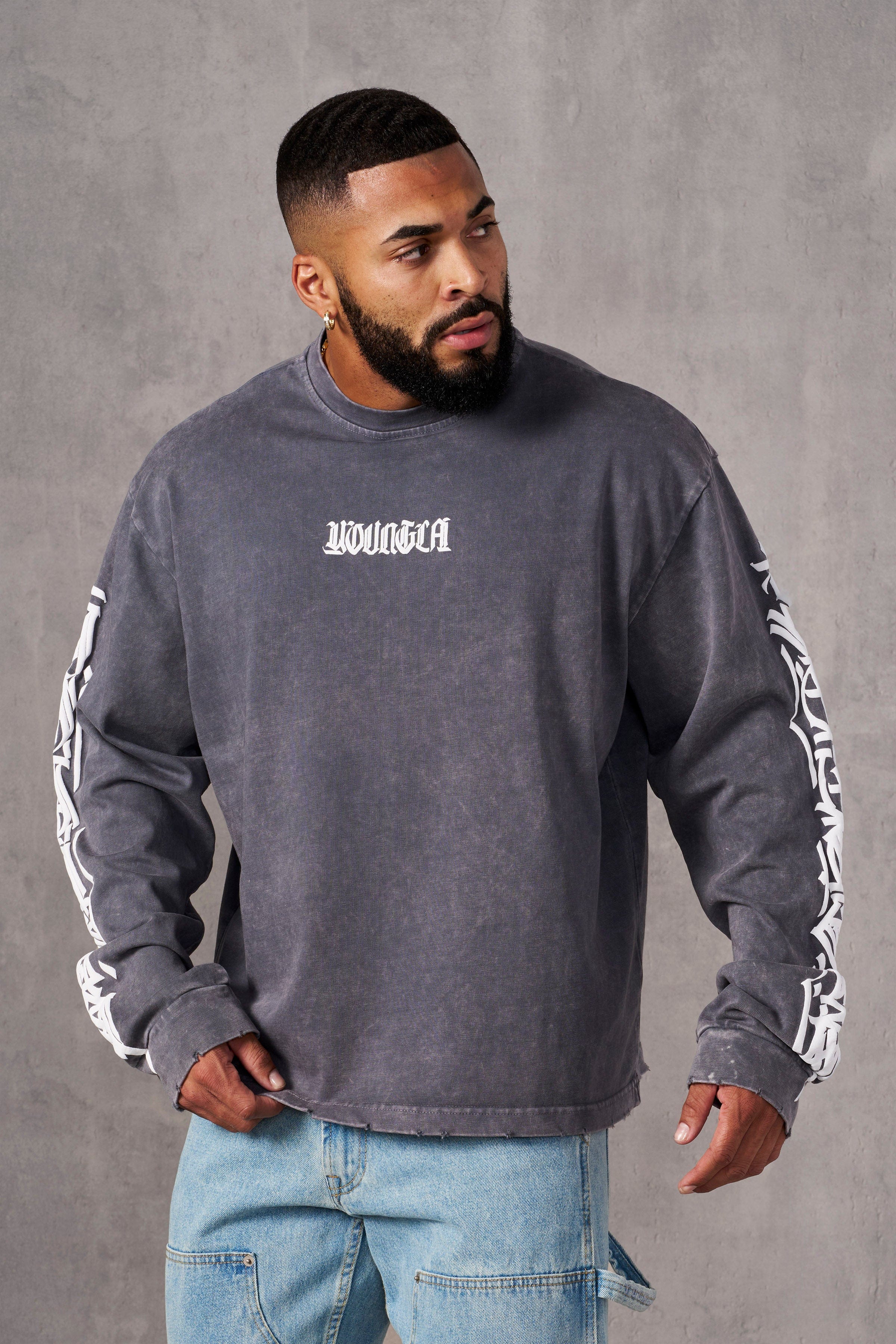 YoungLA 8021 - Aura Longsleeves Grey Wash