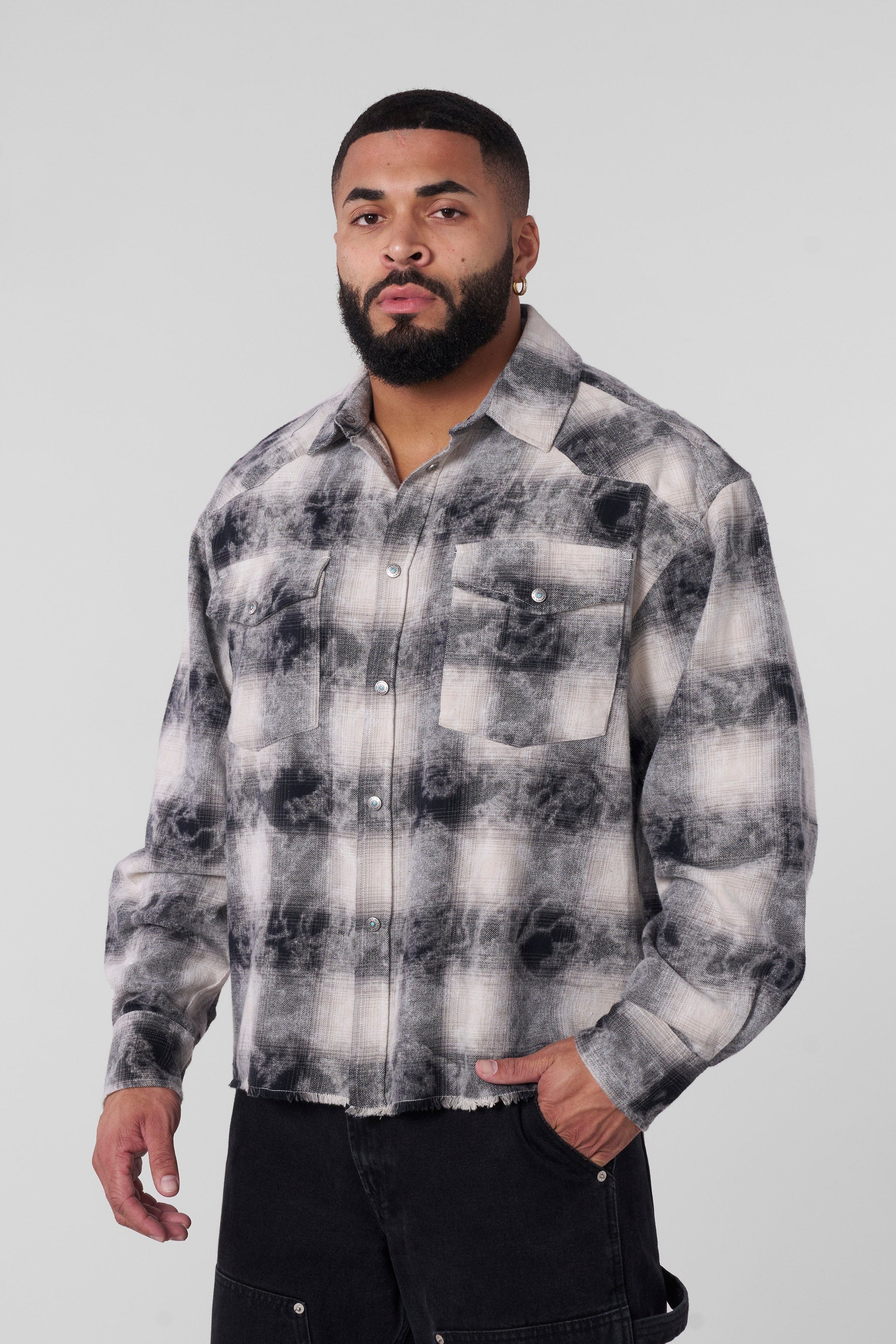 YoungLA 8023 - Outlaw Flannels Black/White