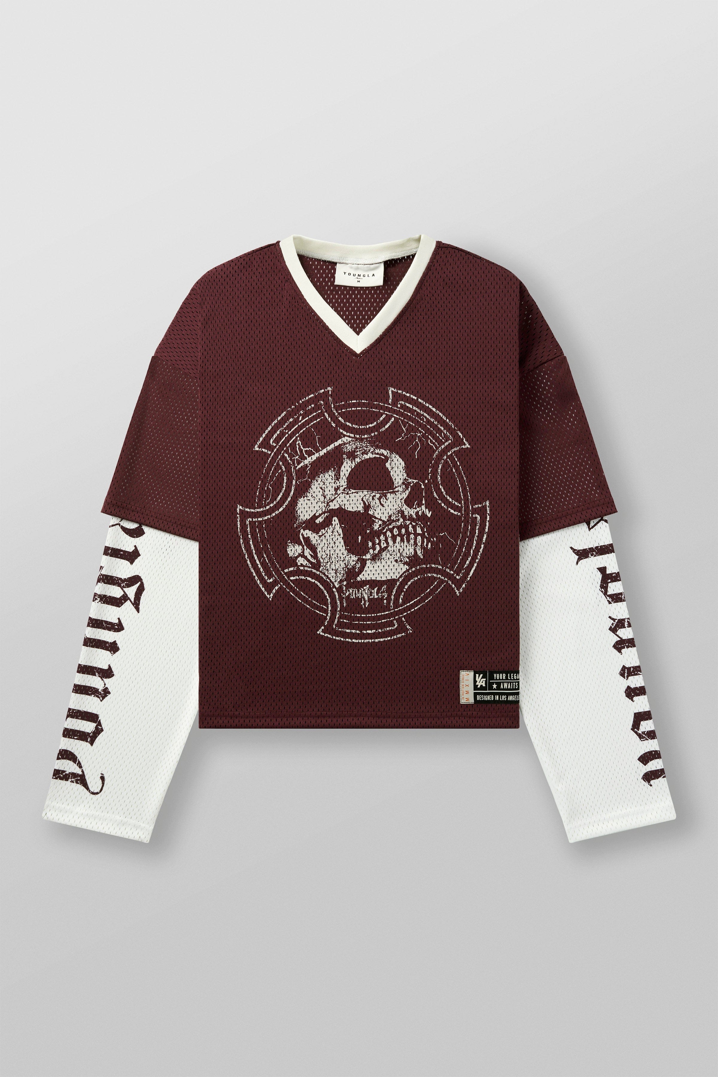YoungLA 8035 - Sinister Longsleeve Jersey Burgundy