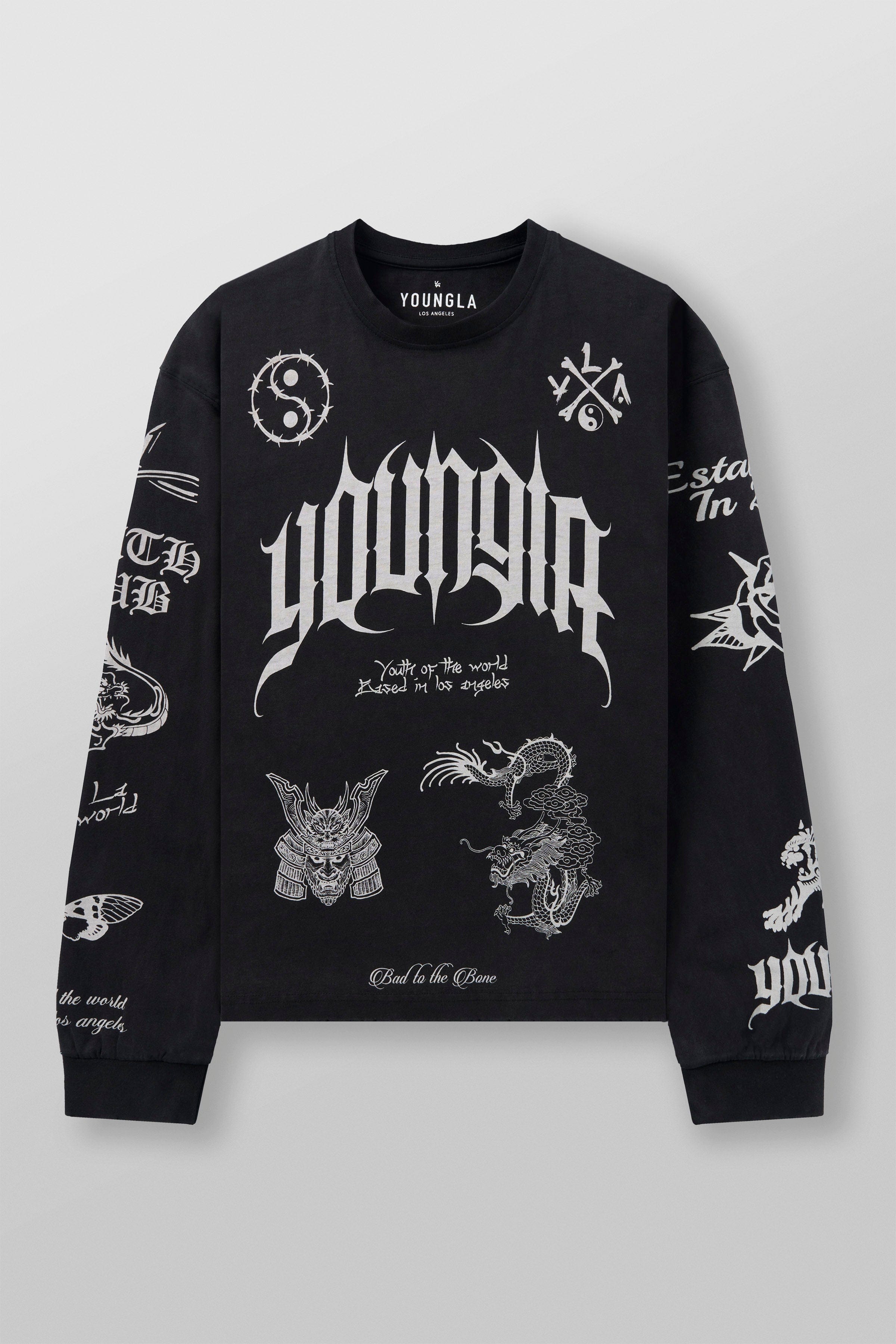YoungLA 8046 - BMF Longsleeves Black Wash