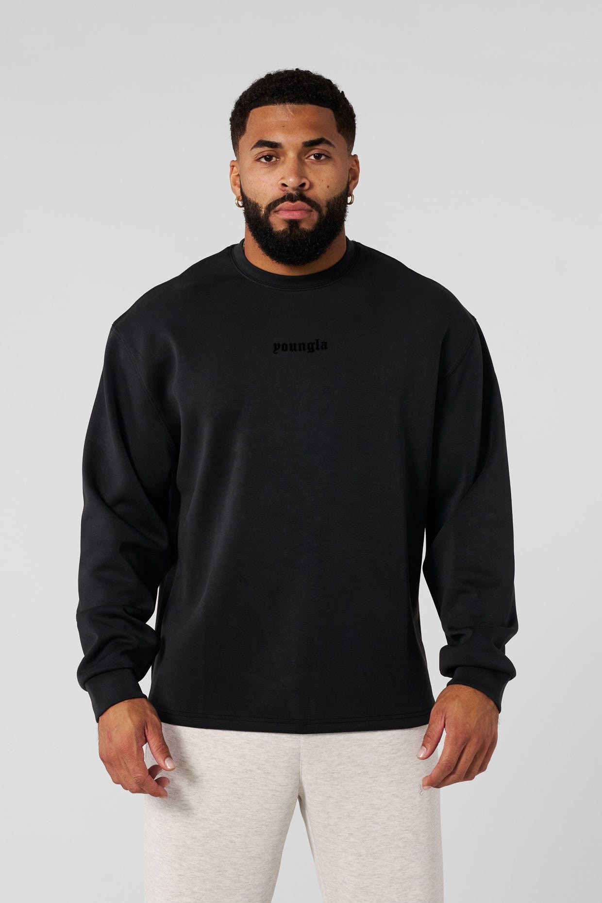 YoungLA 8078 - Soft AF Longsleeves Charcoal