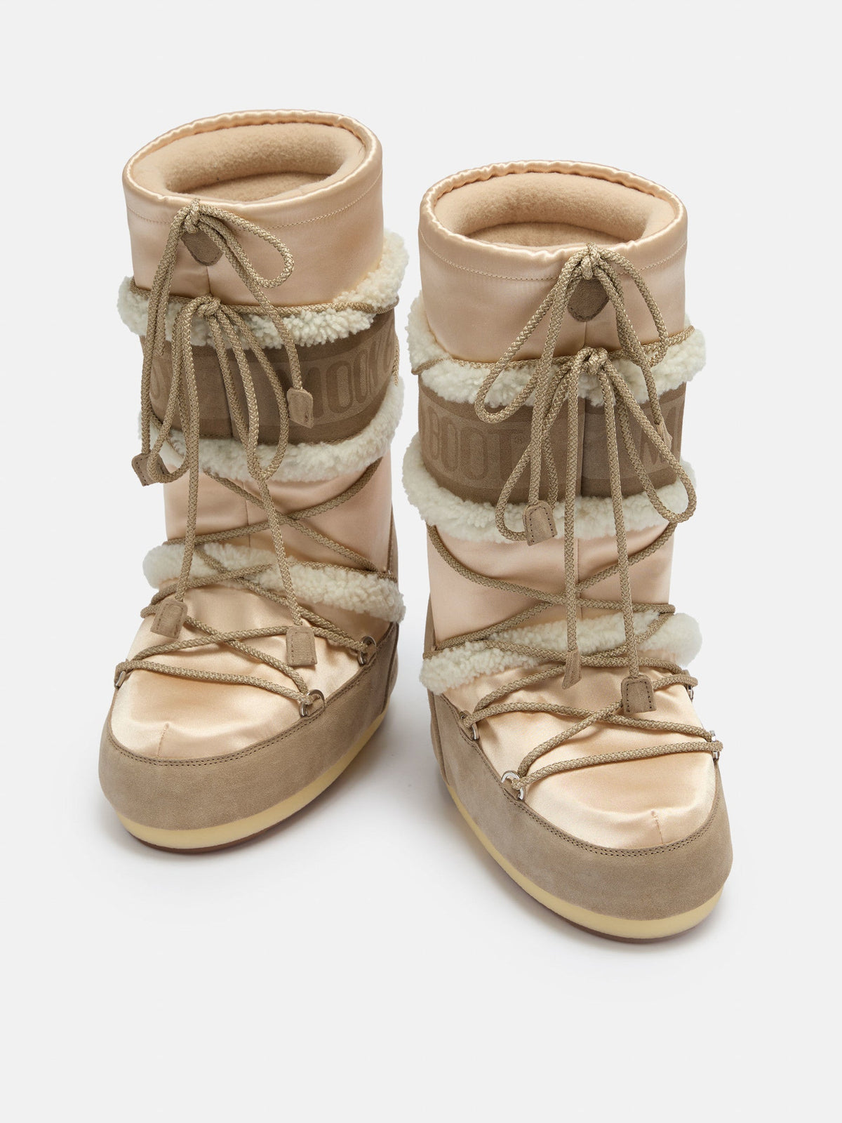 Moon Boot ICON Pearly PLUS PALE Peach & Beige Boots