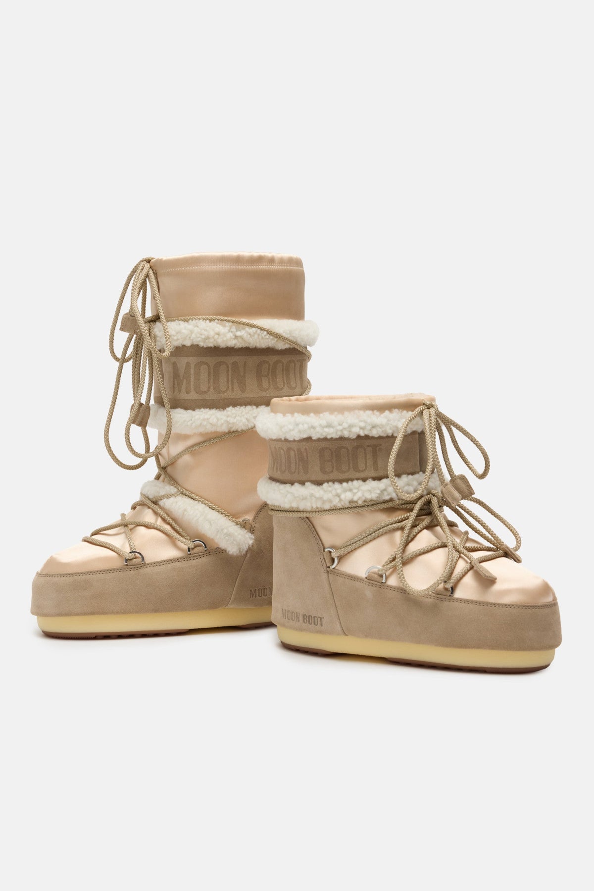 Moon Boot ICON Pearly PLUS PALE Peach & Beige Boots