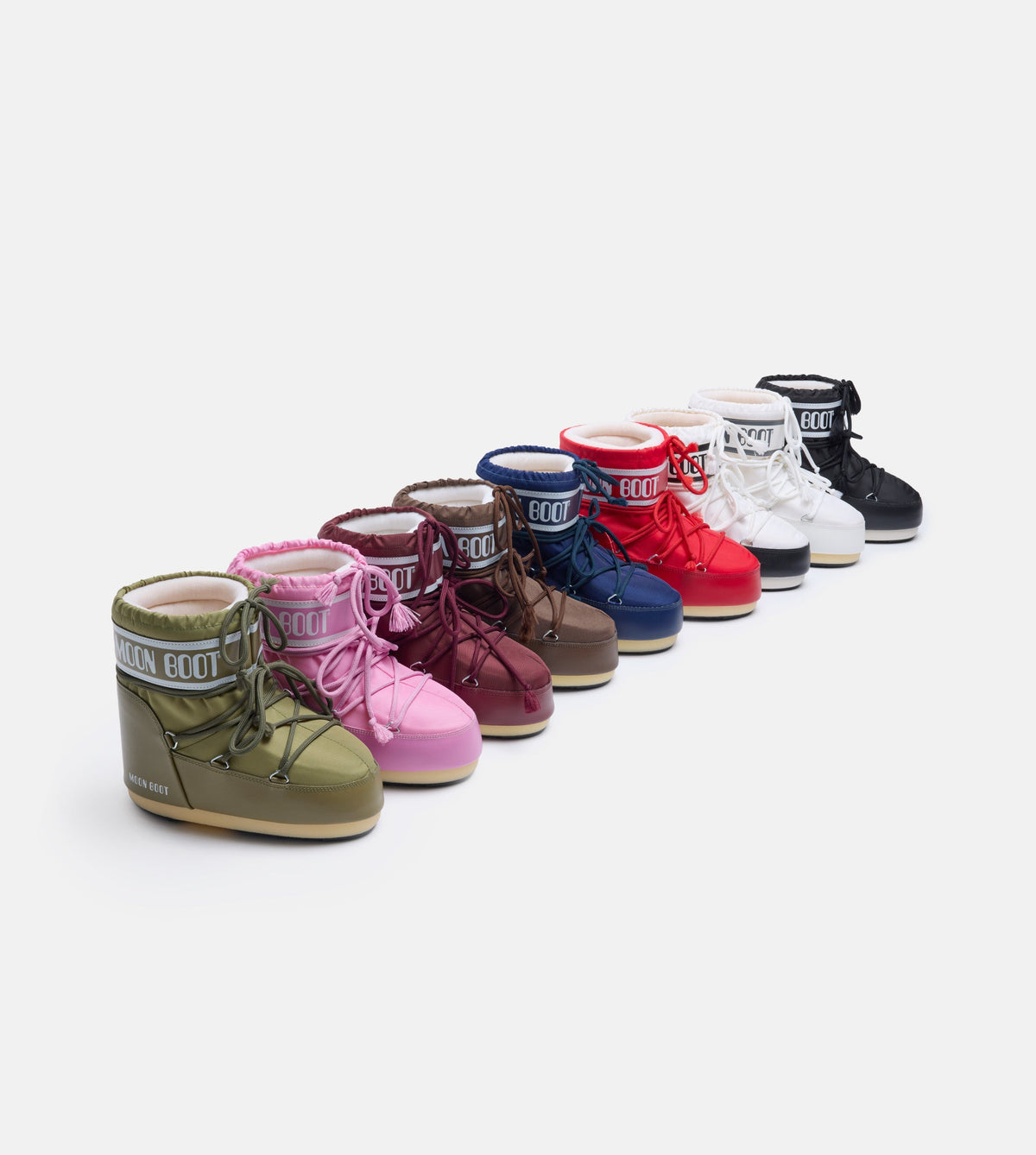 Moon Boot ICON LOW Brown Nylon Boots