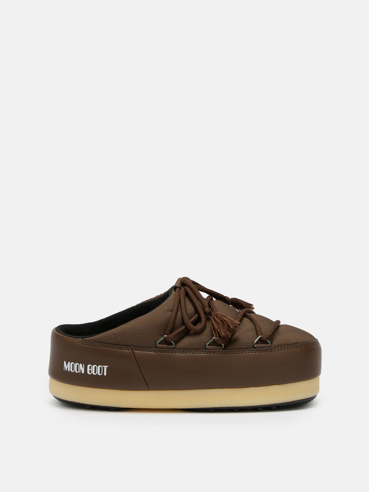 Moon Boot EVX Brown Nylon Mules