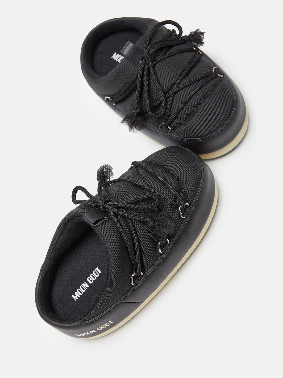 Moon Boot EVX Black Nylon Mules