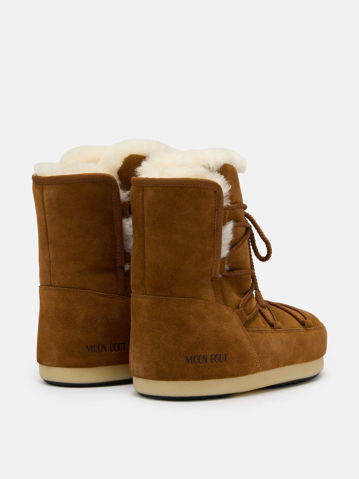 Moon Boot EVX Brown Suede & Shearling Boots