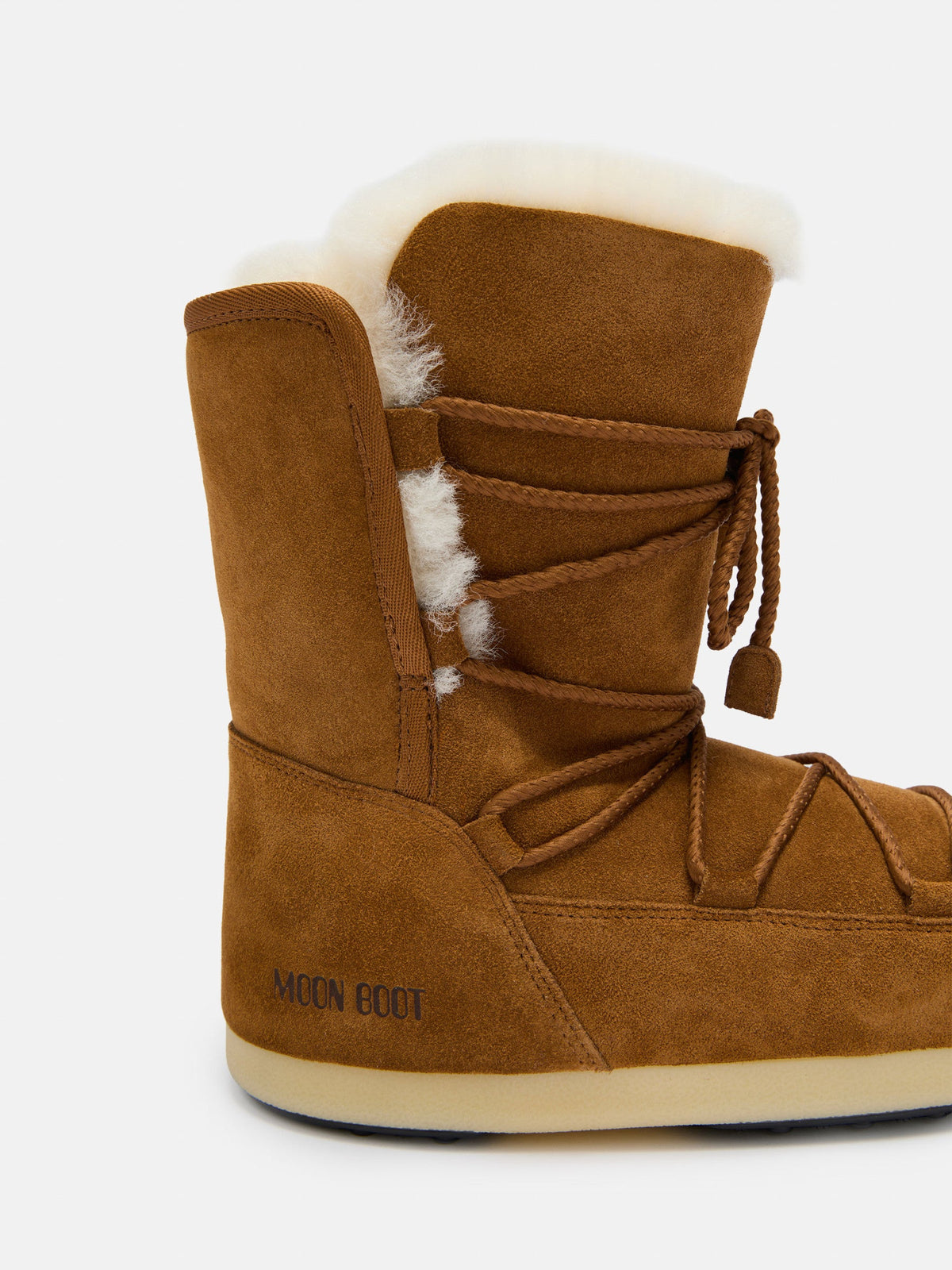 Moon Boot EVX Brown Suede & Shearling Boots