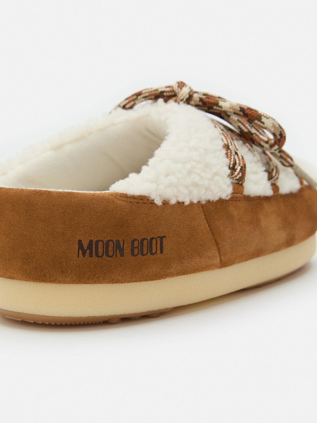Moon Boot EVX Brown Shearling Mules