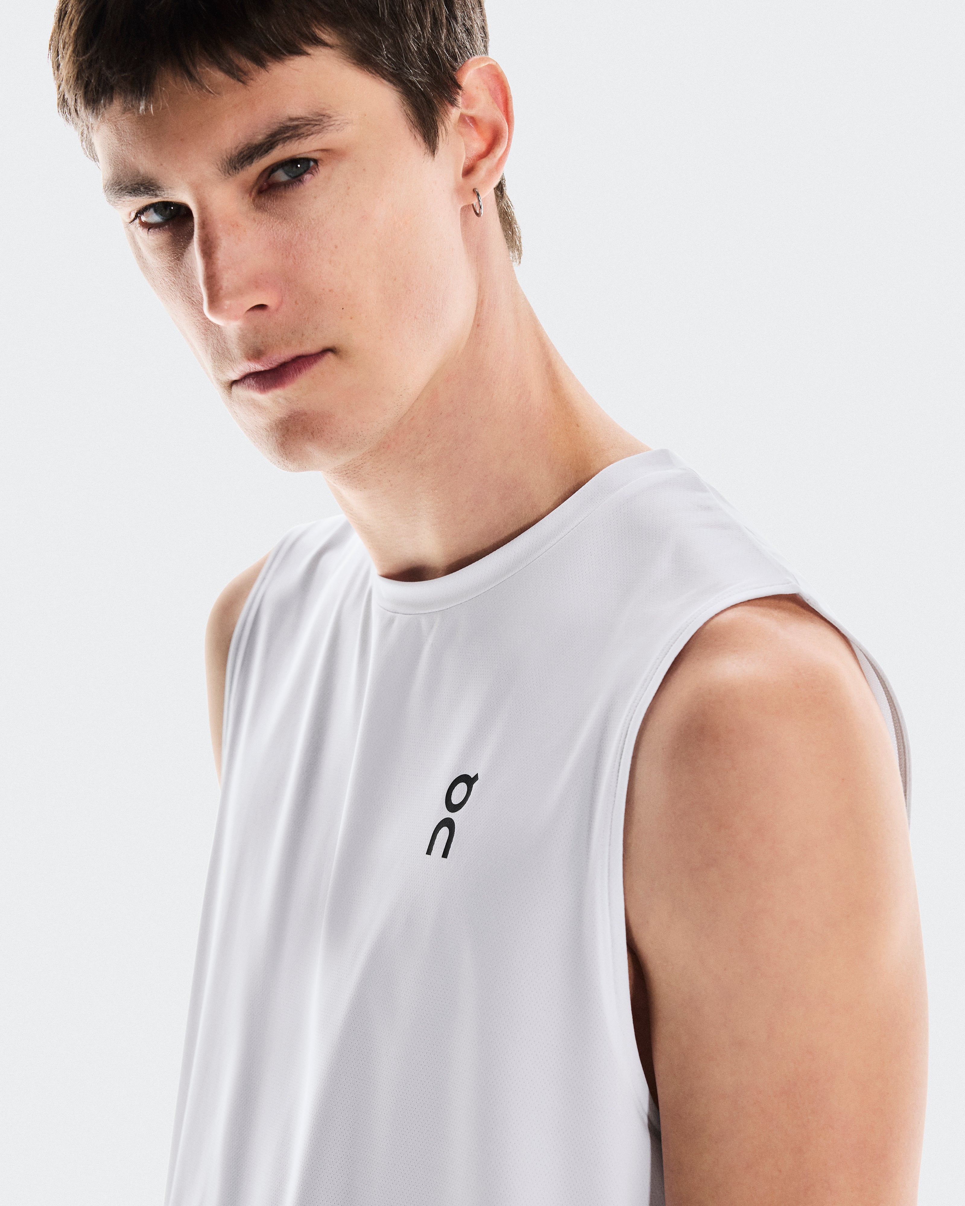 On Court Tank All White