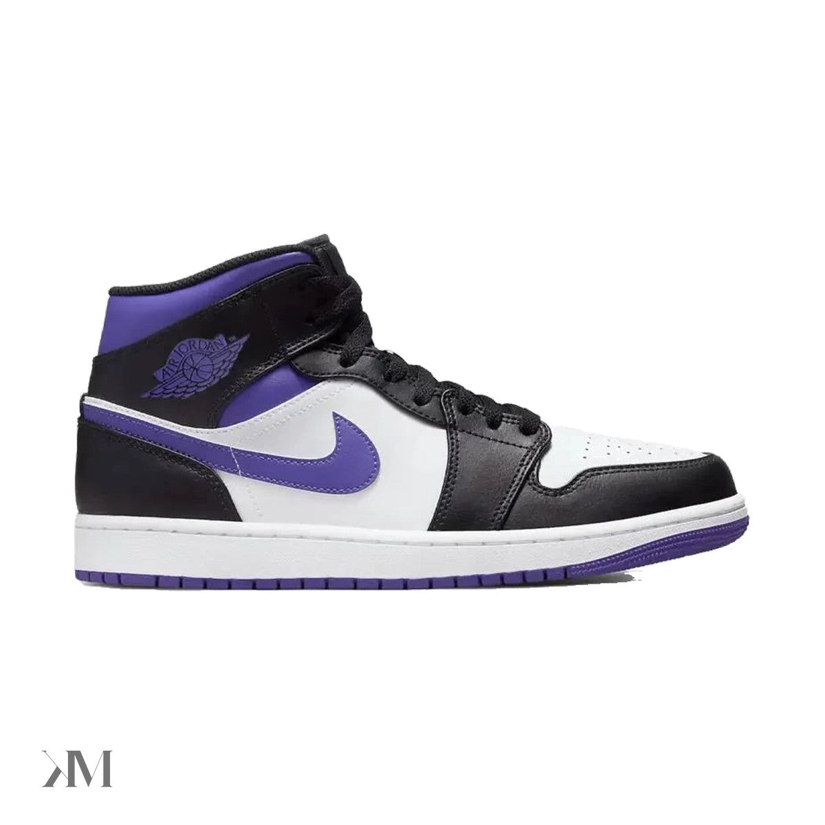Men's Air Jordan 1 Mid Court Purple, side profile