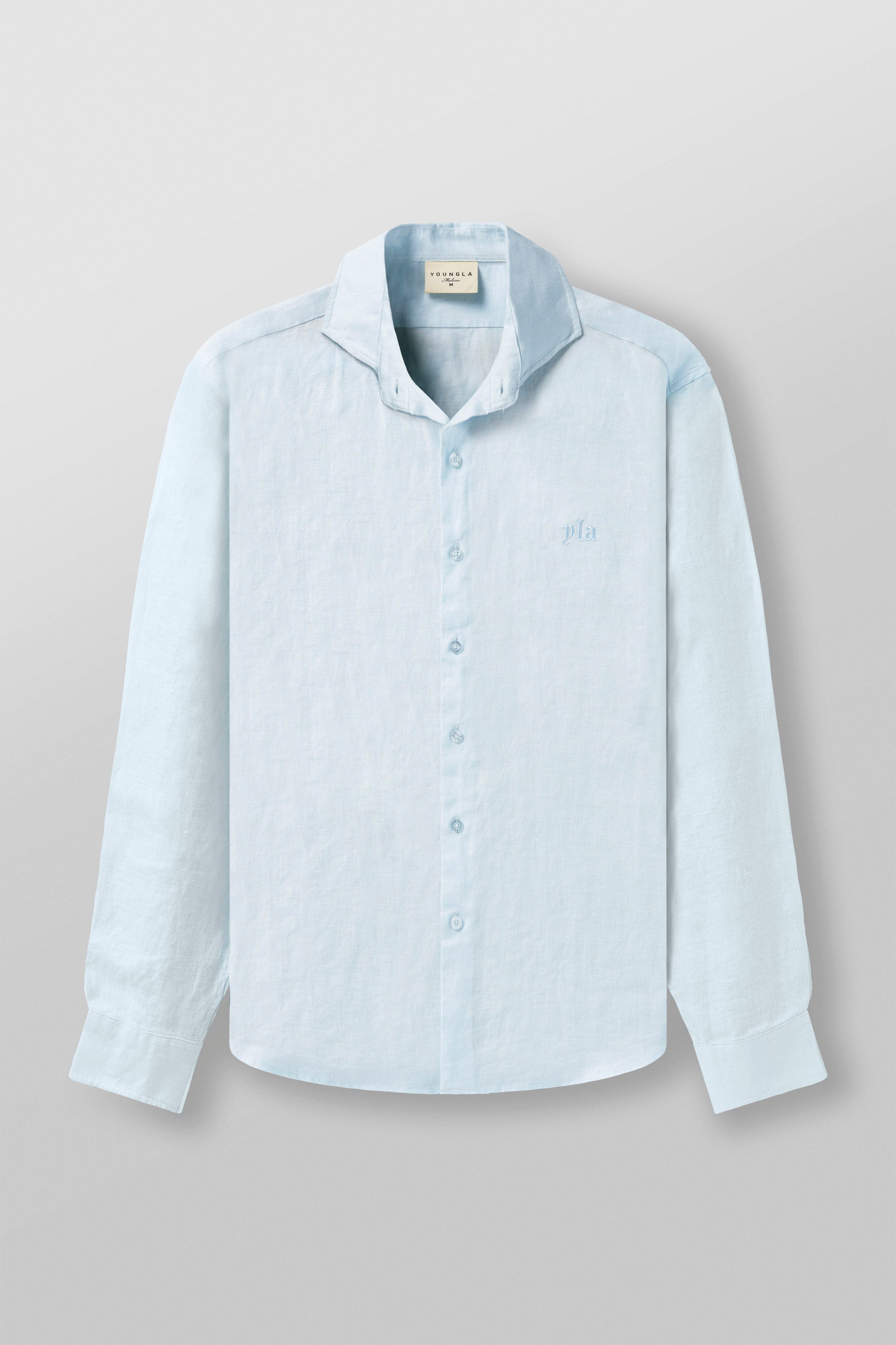 YoungLA 825 - Simply Linen Shirts Sky Blue