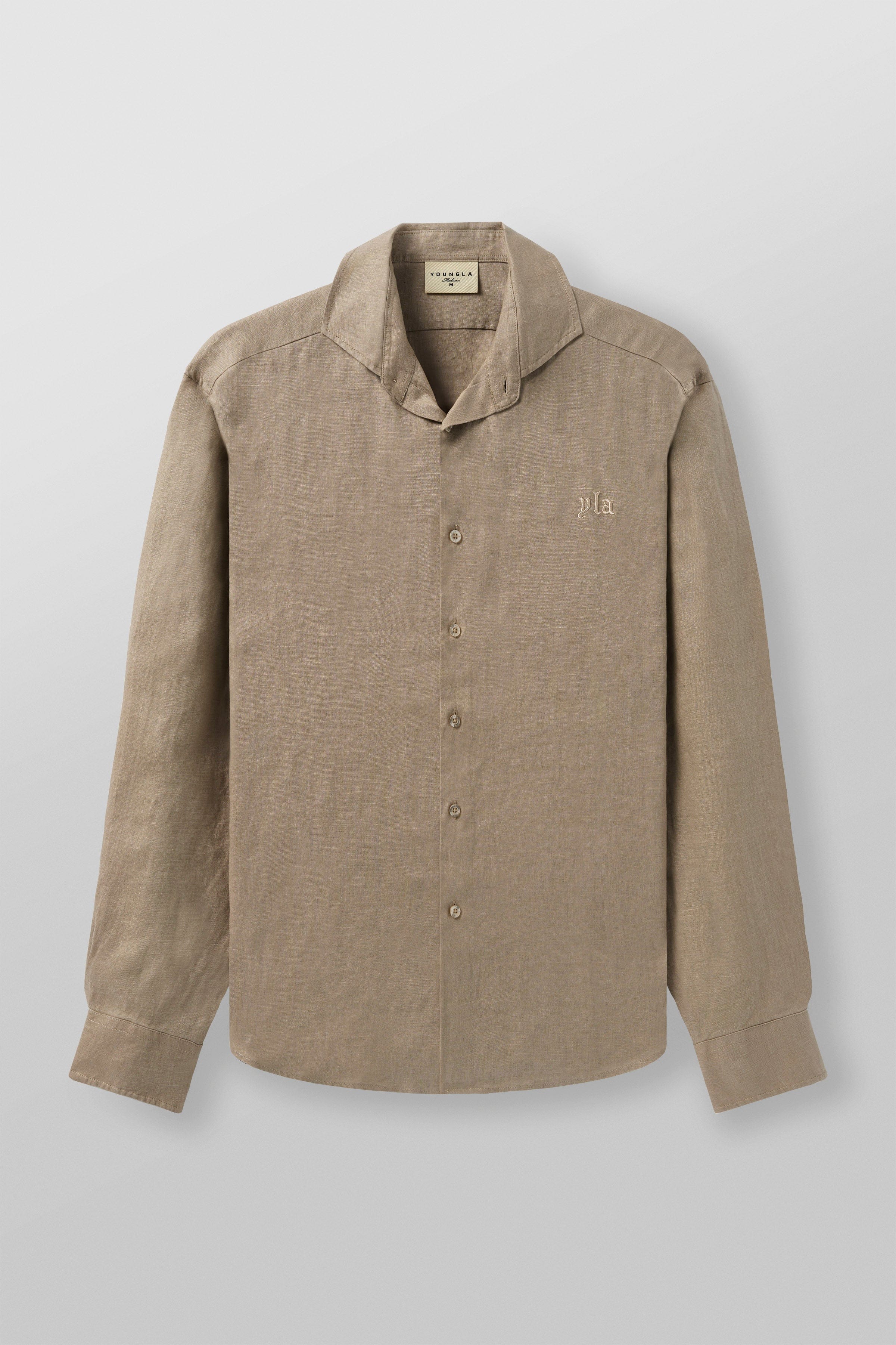 YoungLA 825 - Simply Linen Shirts Tan