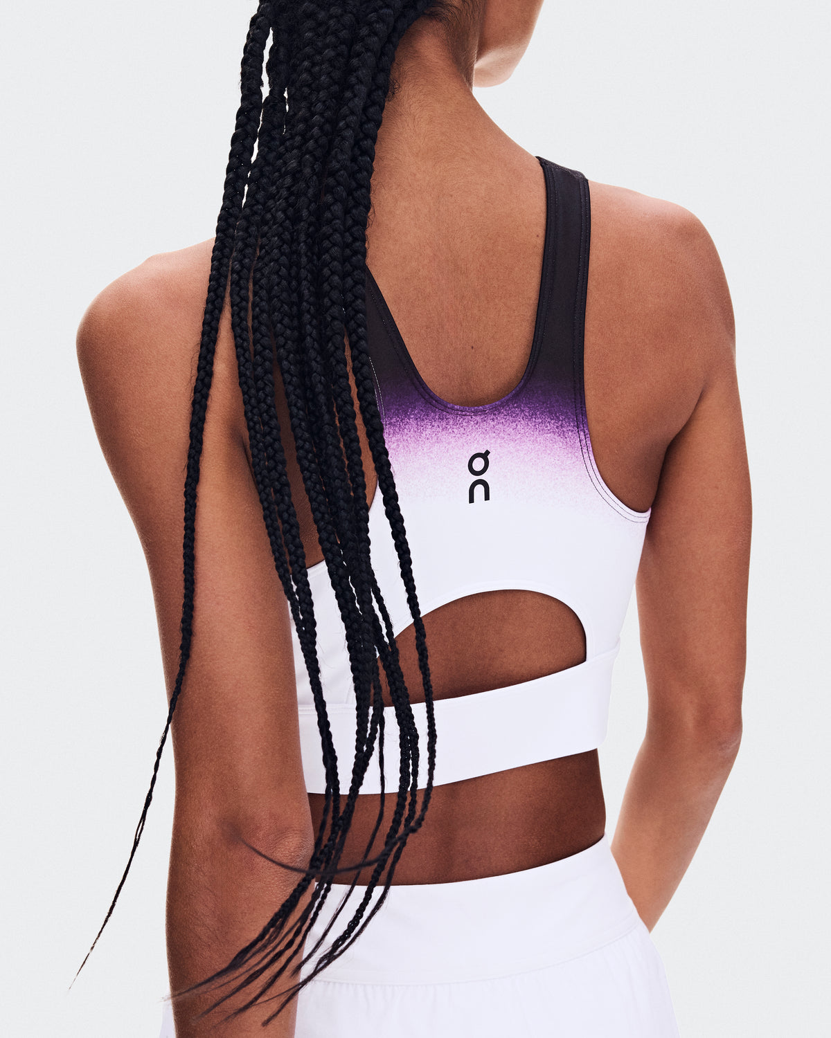 On Court Crop Top Swing White | Cassis (Women'S)