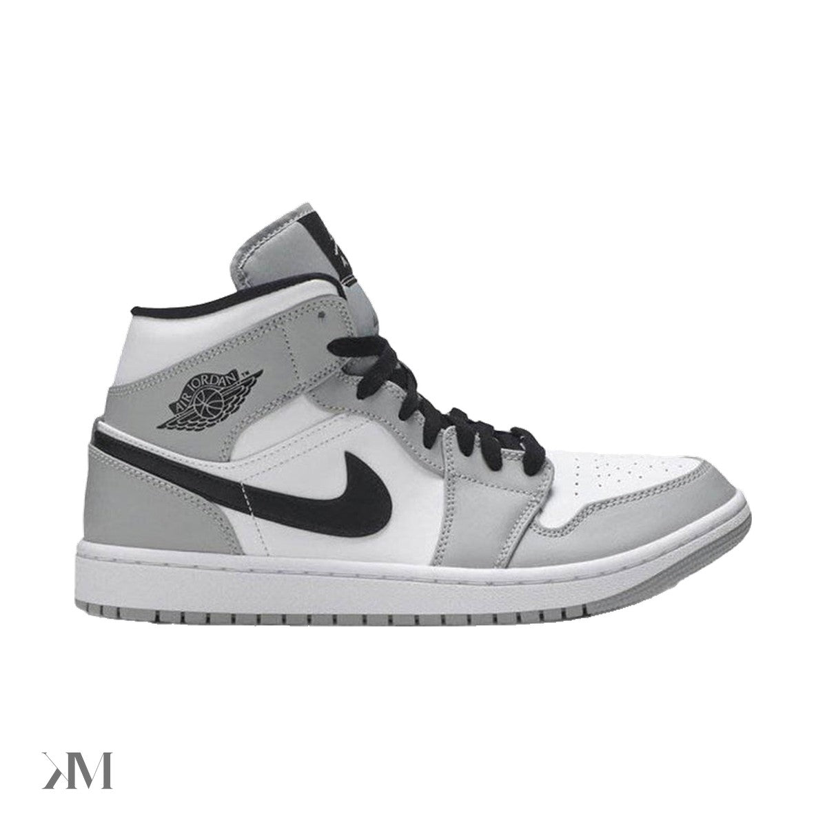 Air Jordan 1 Mid Light Smoke Grey, side profile