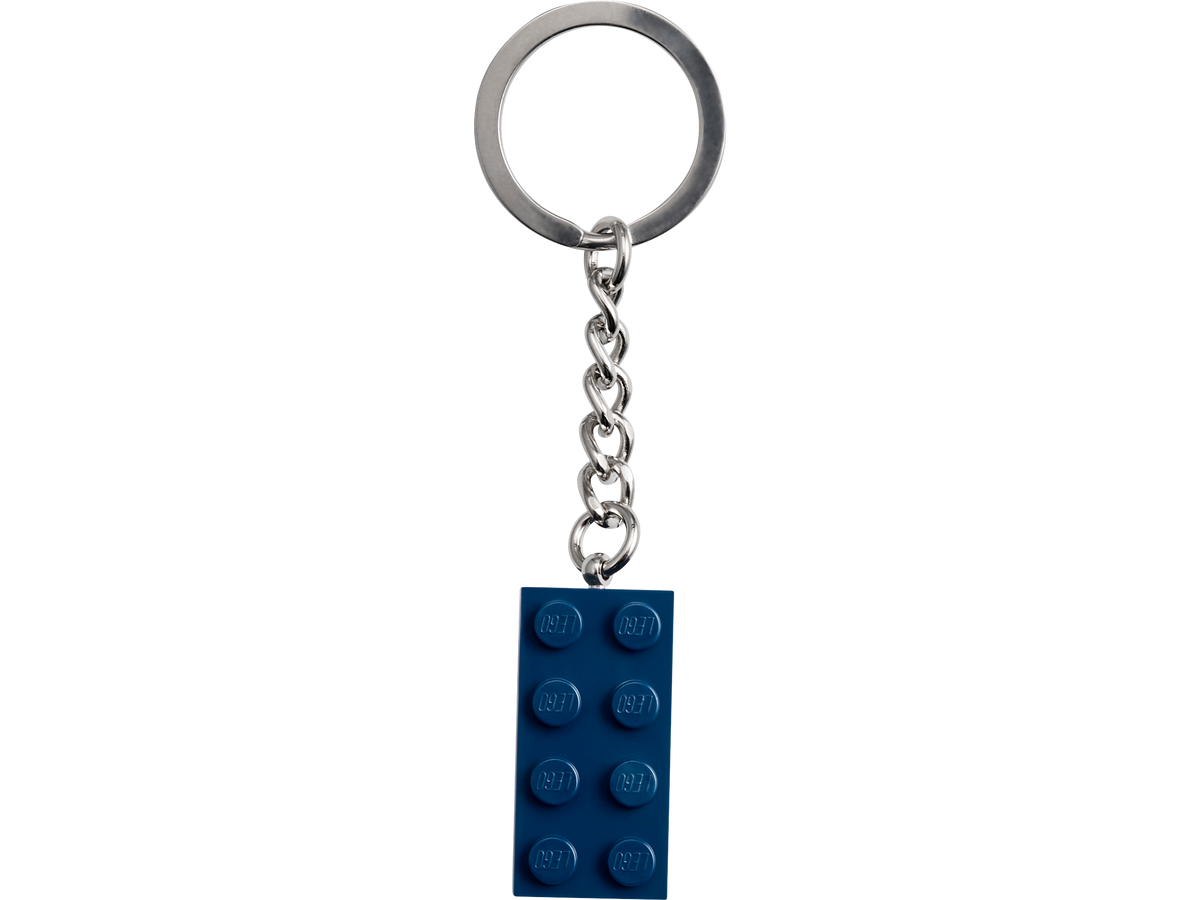 Lego Earth Blue 2x4 Key Chain