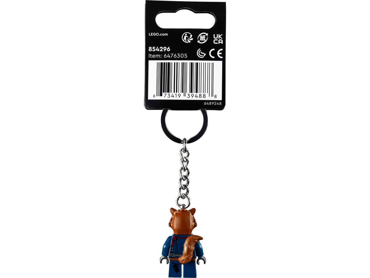 LEGO Marvel Rocket Raccoon Key Chain, side