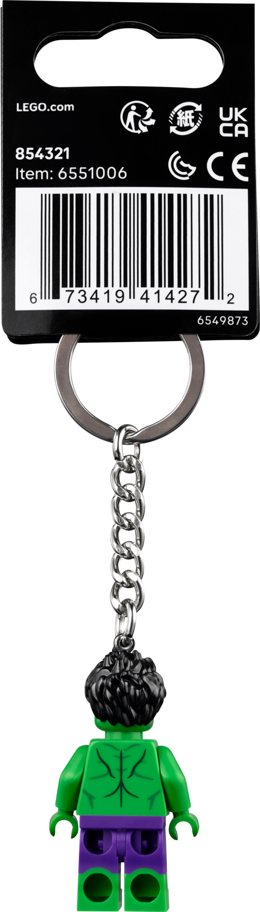 LEGO The Hulk Key Chain, side