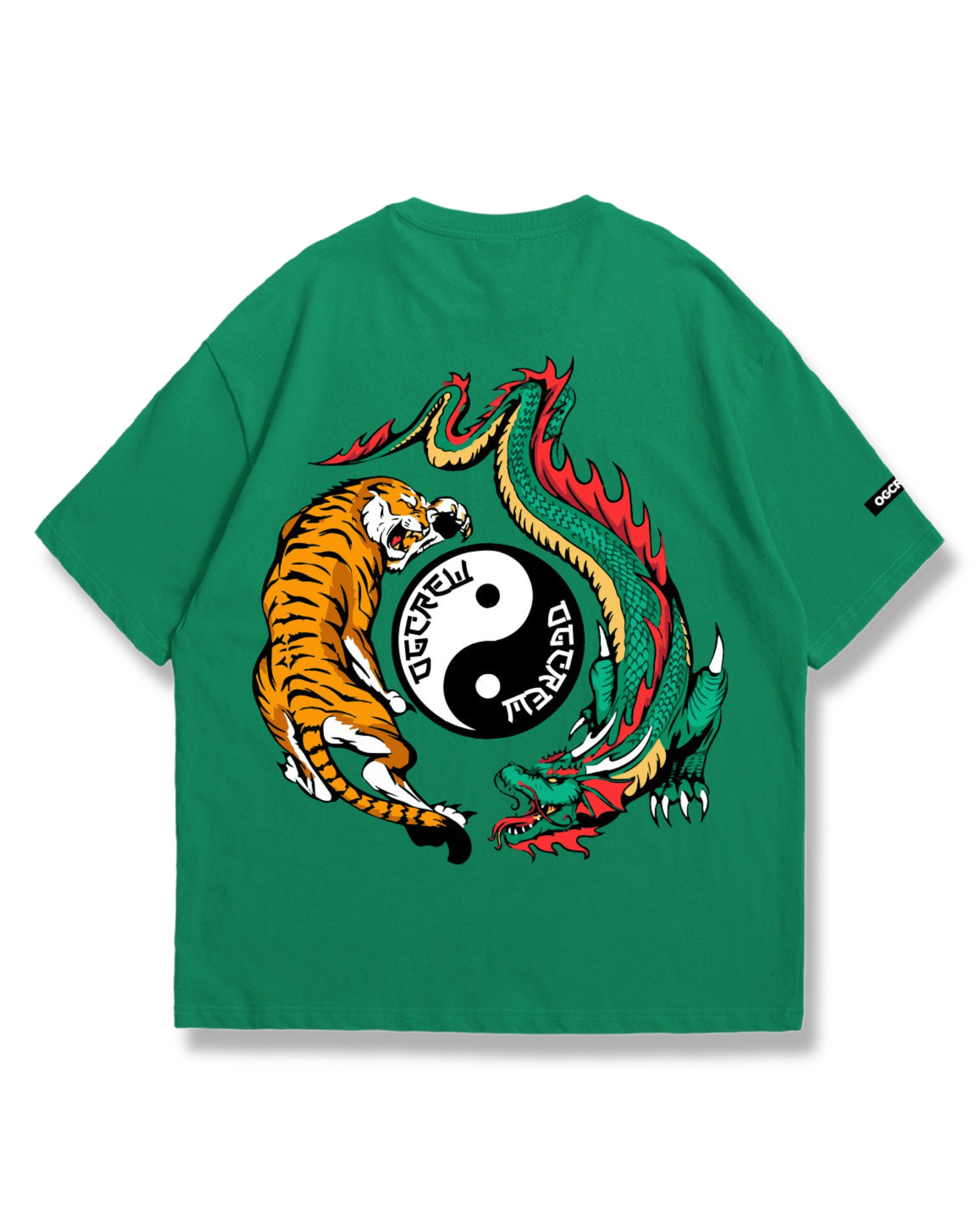 GREEN DRAGON TIGER T-SHIRT