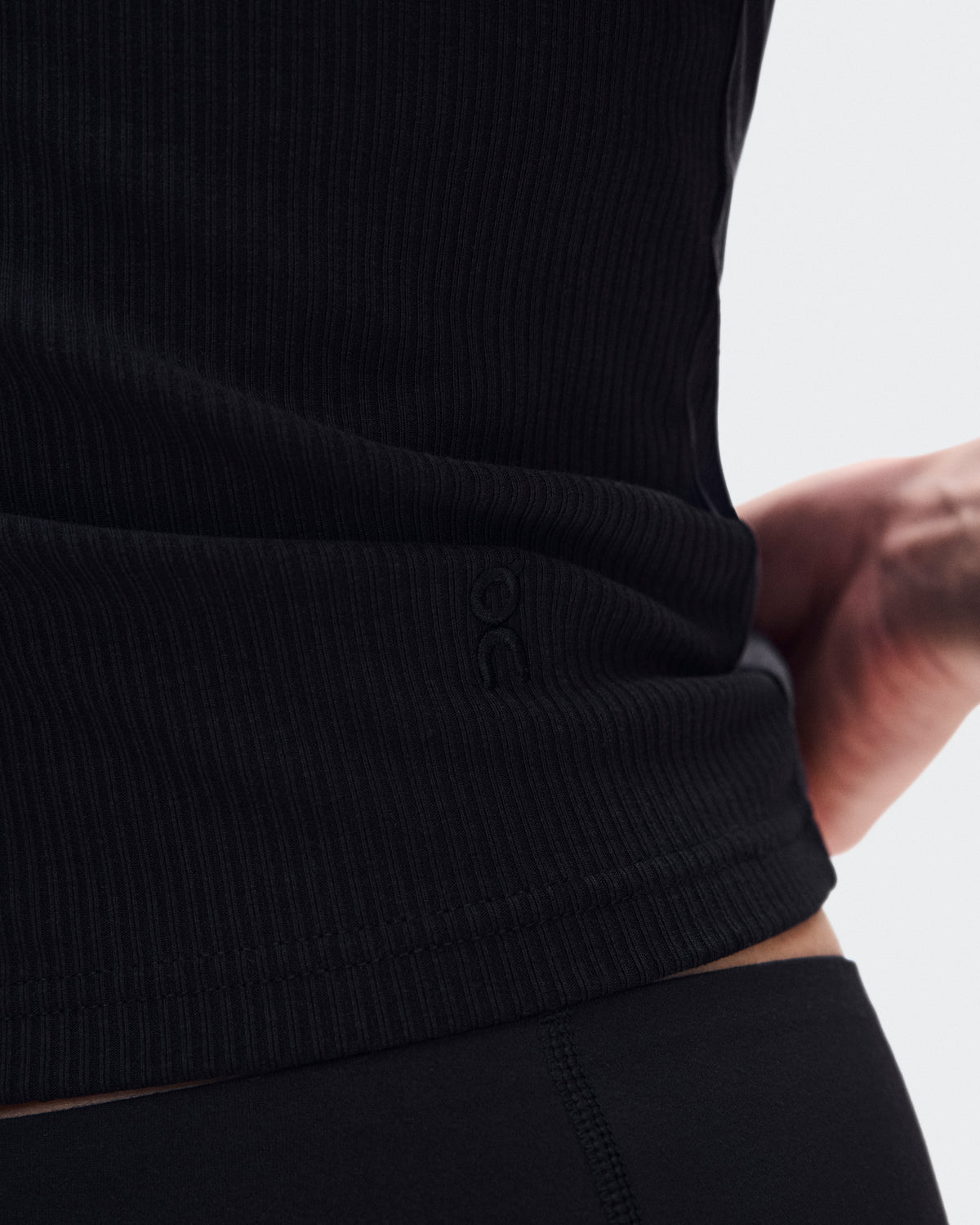 On All-Day Ribbed T-Shirt Black (Women'S)