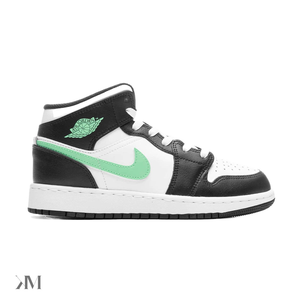 Jordan 1 Mid Green Glow (Gs)