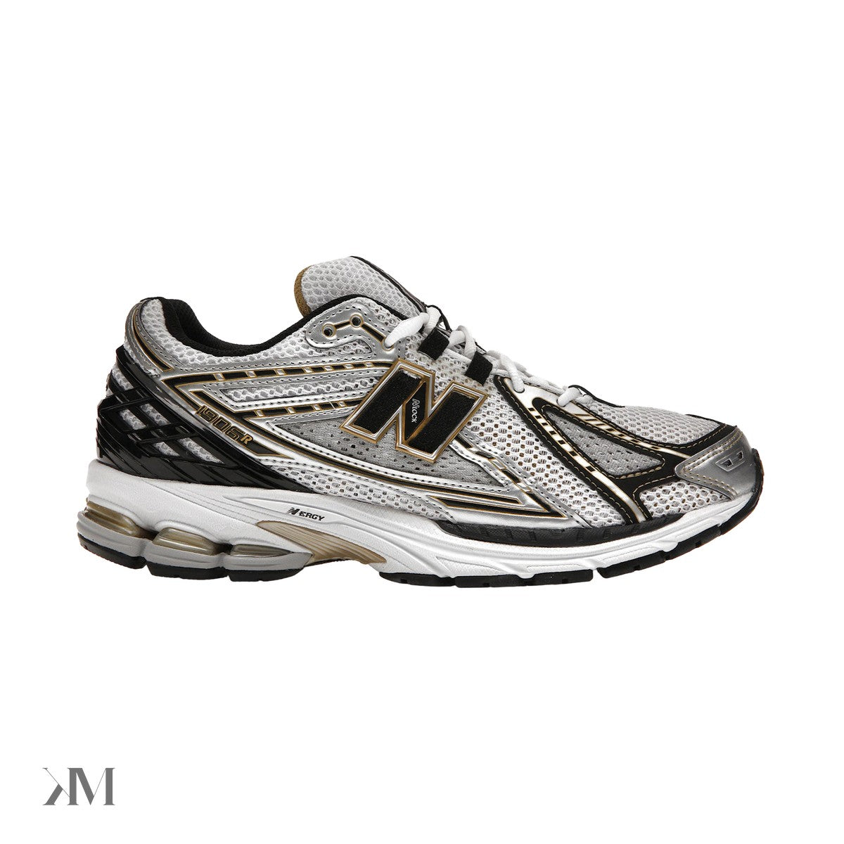 New Balance 1906R White Metallic Gold, side profile