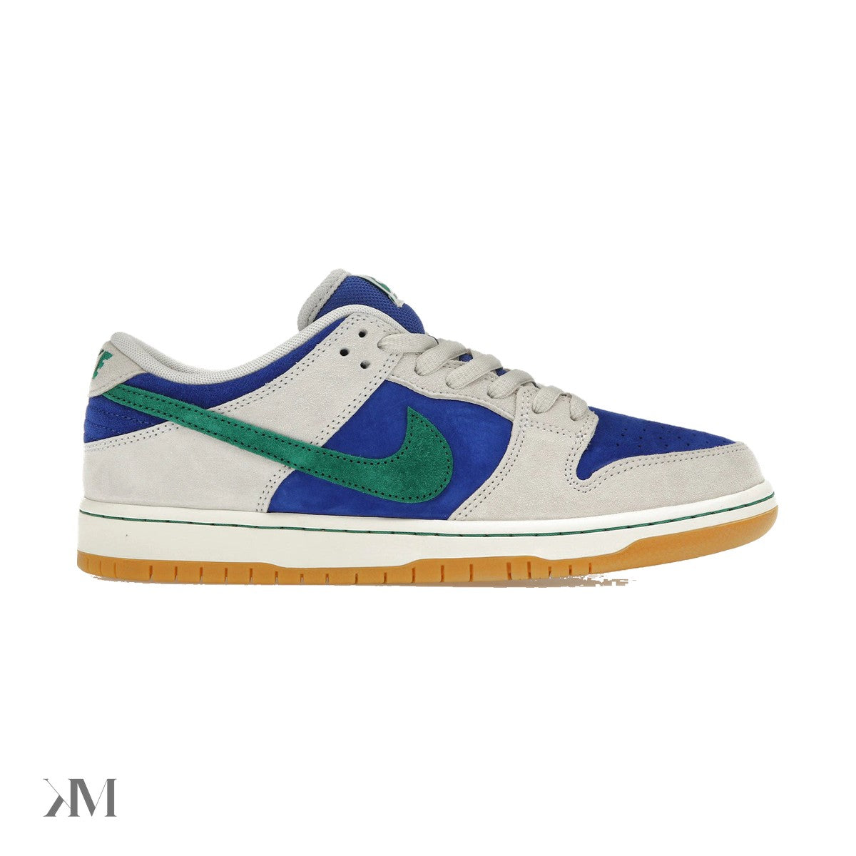 Men's Nike SB Dunk Low Hyper Royal Malachite, side profile
