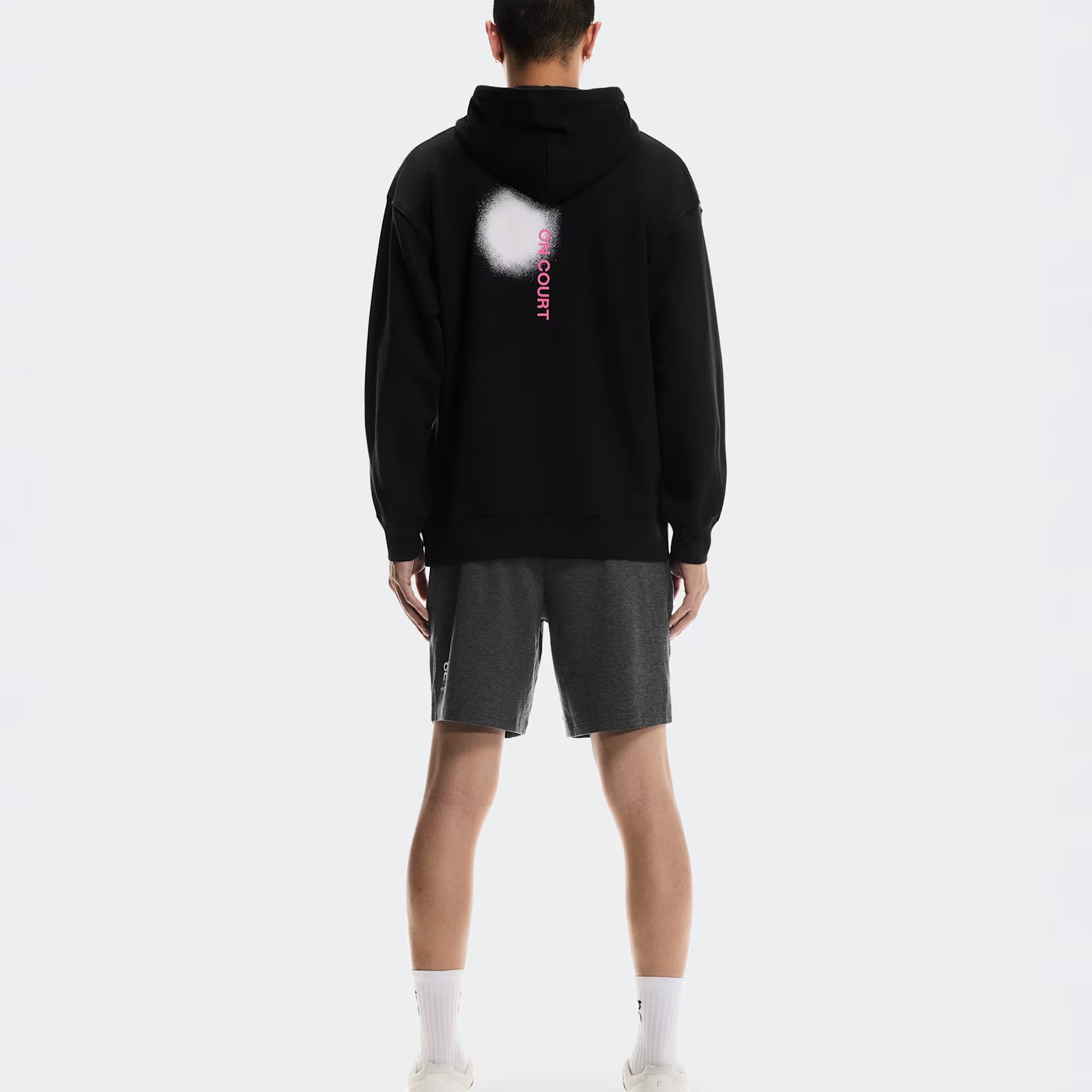 On Club Hoodie Smash Black | Orchid