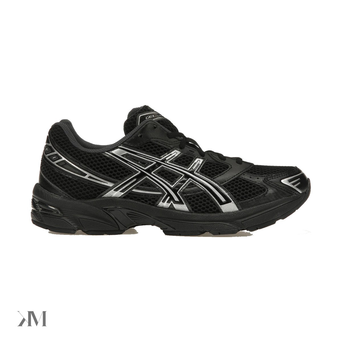 ASICS Gel-1130 Black Pure Silver, side profile