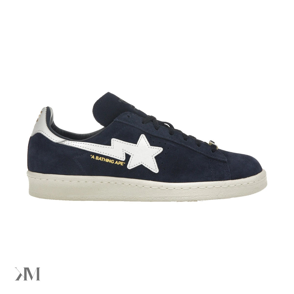 Adidas Campus 80s BAPE Collegiate Navy, side profile