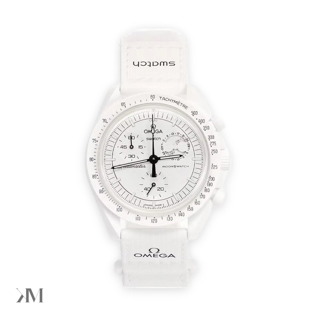 Swatch x Omega Bioceramic MoonSwatch Mission To Moonphase Snoopy, dial