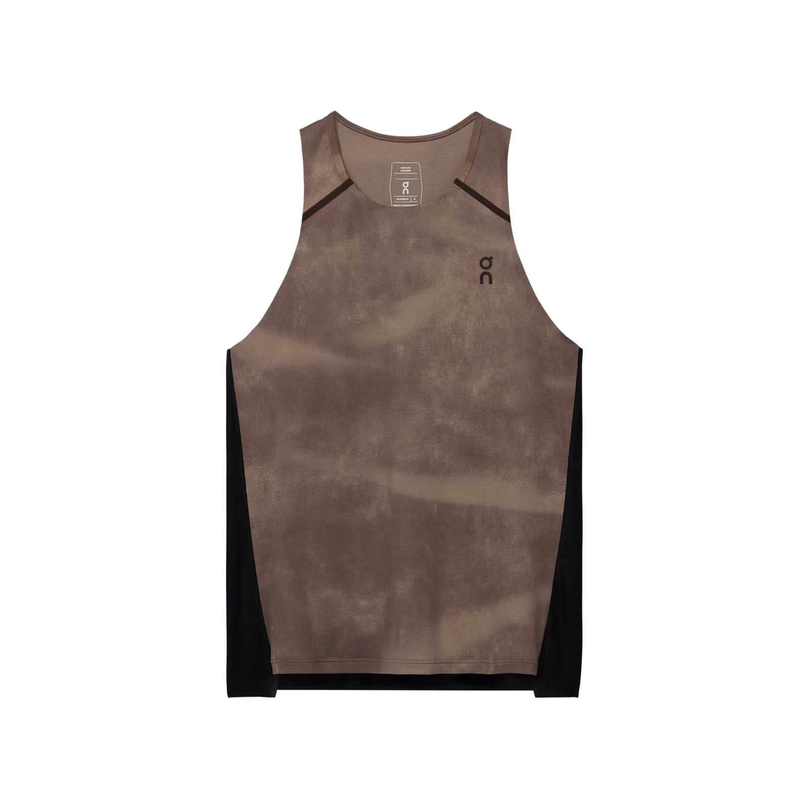 On Performance Tank Aop Cinder | Black (Women'S)