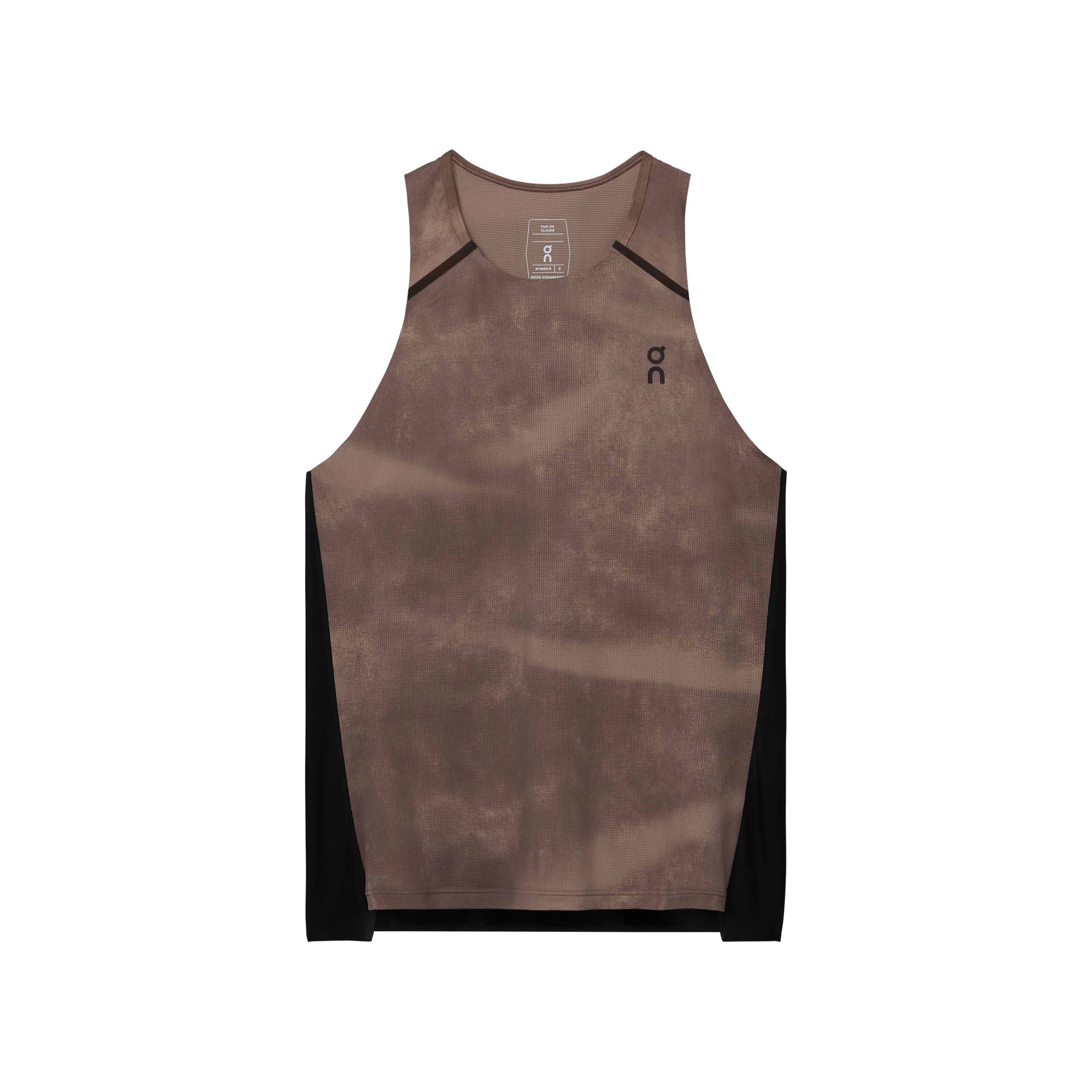On Performance Tank Aop Cinder | Black (Women'S)