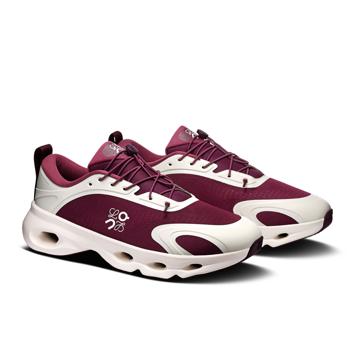 On Cloudsolo Loewe Burgundy Eggshell