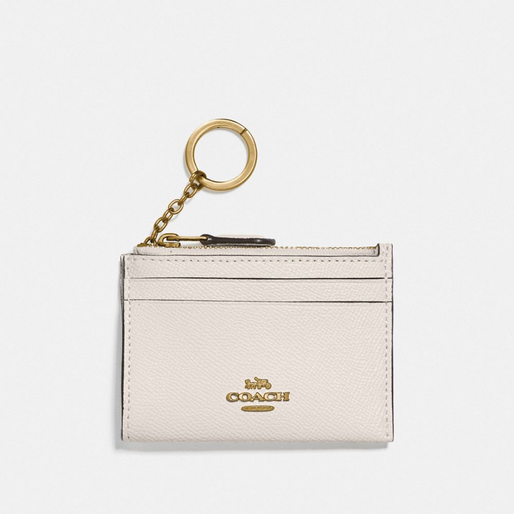 Coach Mini Skinny Id Case Gold Chalk