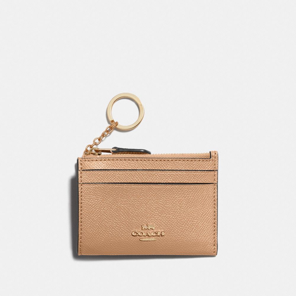 Coach Mini Skinny ID Case Gold/Taupe