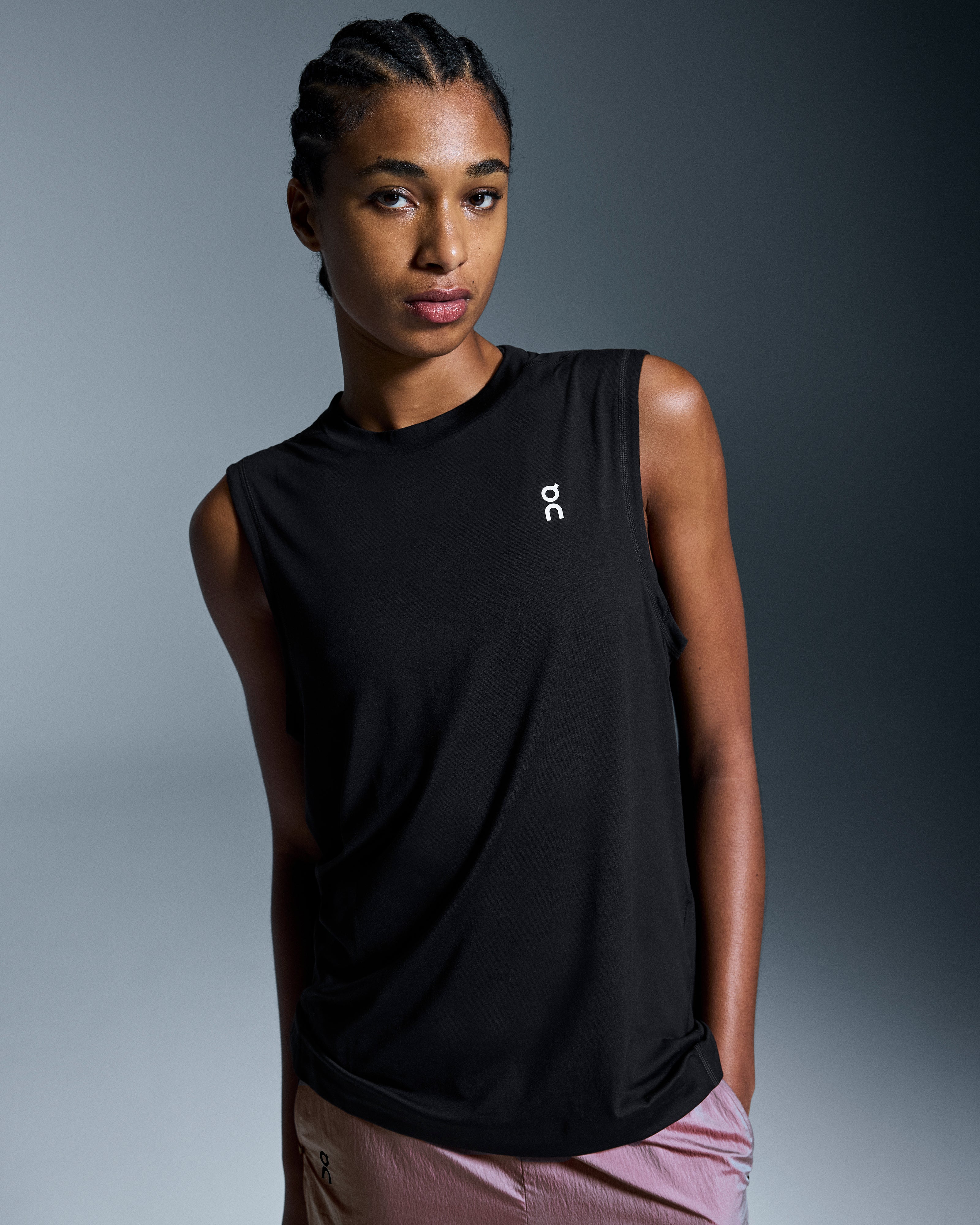 On Courtside Tank Black (Women'S)