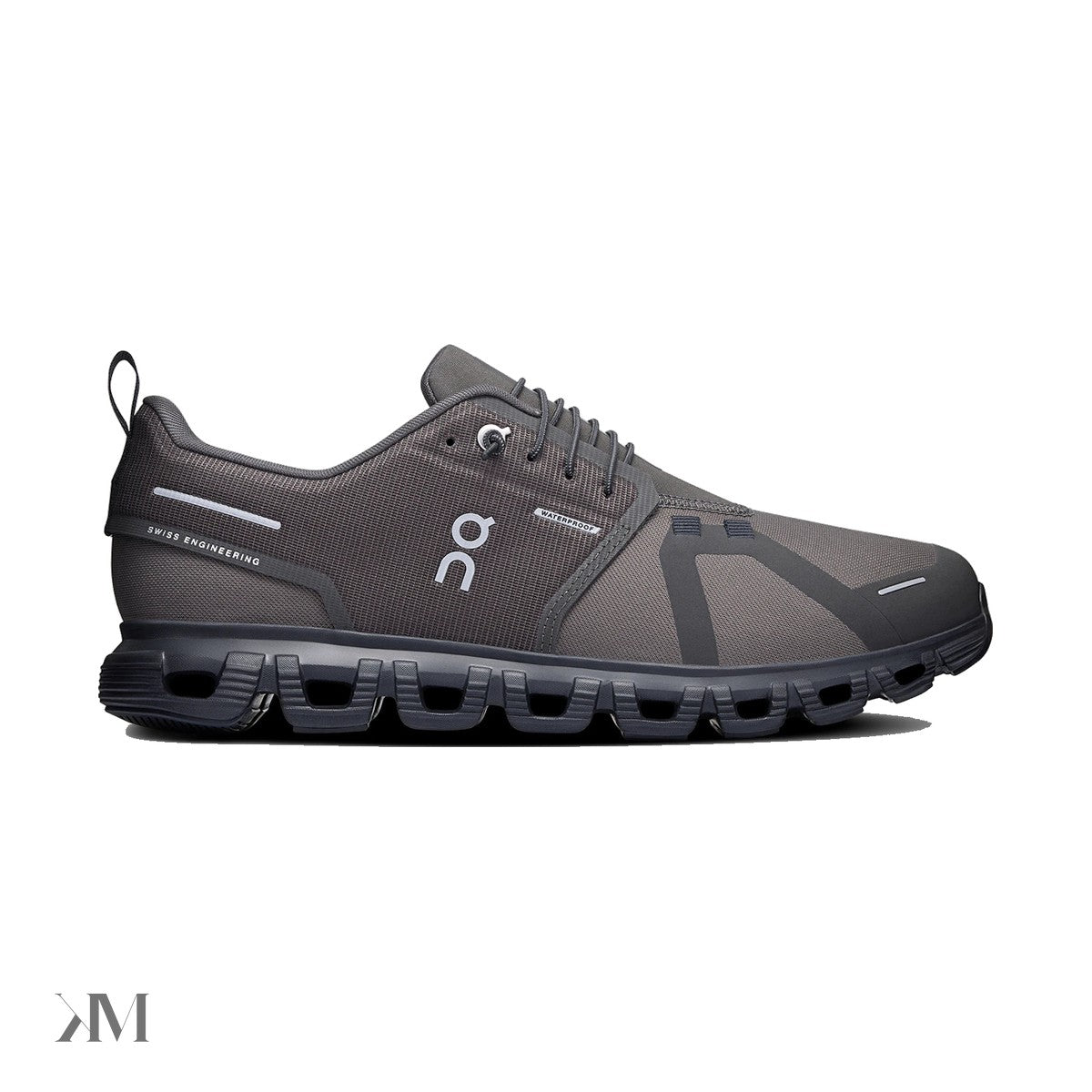 Men's On Cloud 6 Waterproof Thorn Black, side profile