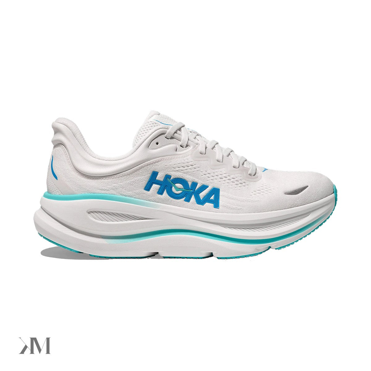 Hoka One One Bondi 9 White Hoka Blue