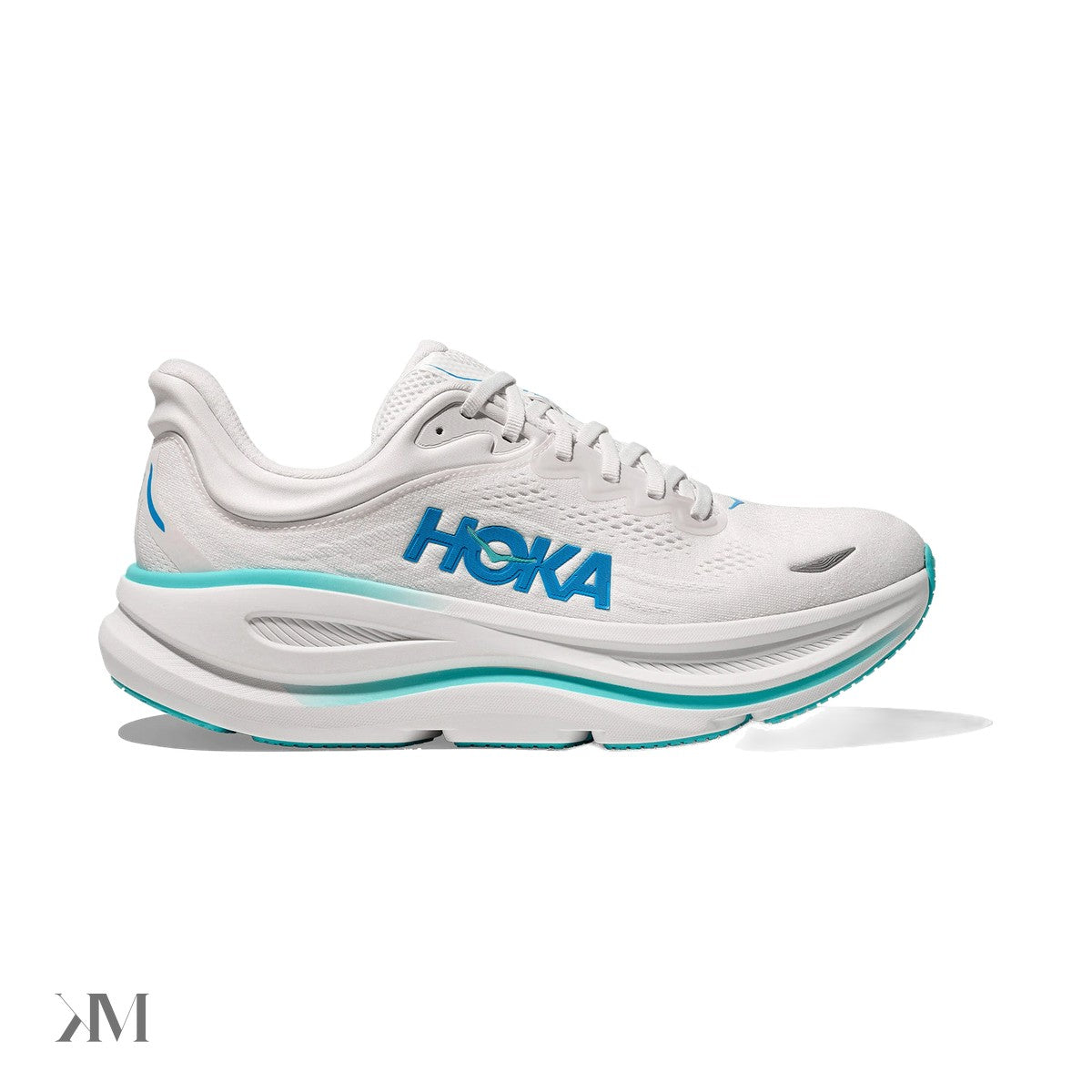 Hoka One One Bondi 9 White Hoka Blue