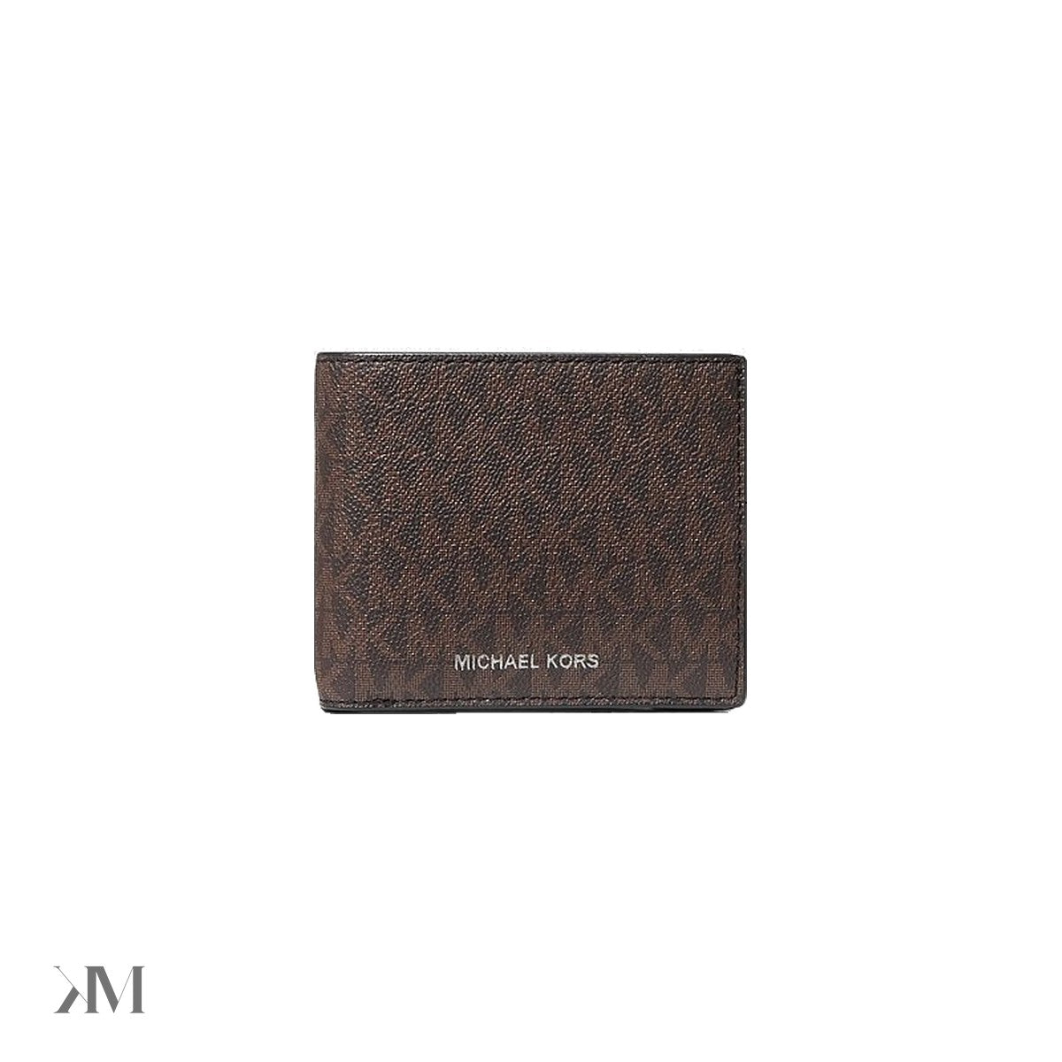 Cooper Logo Billfold Wallet With Passcase Brown-Black Brown-Black