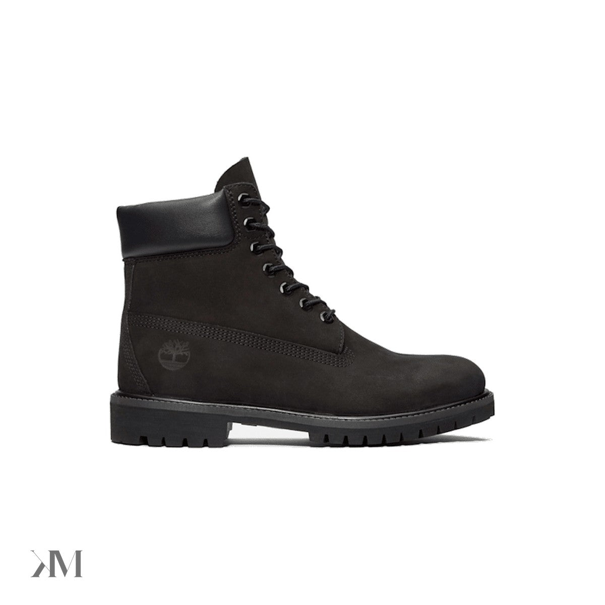Men's Timberland Premium 6-Inch Waterproof Boot Black, side profile