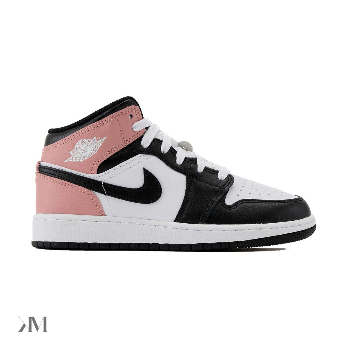 Jordan 1 Mid White Rust Pink Black (Gs)