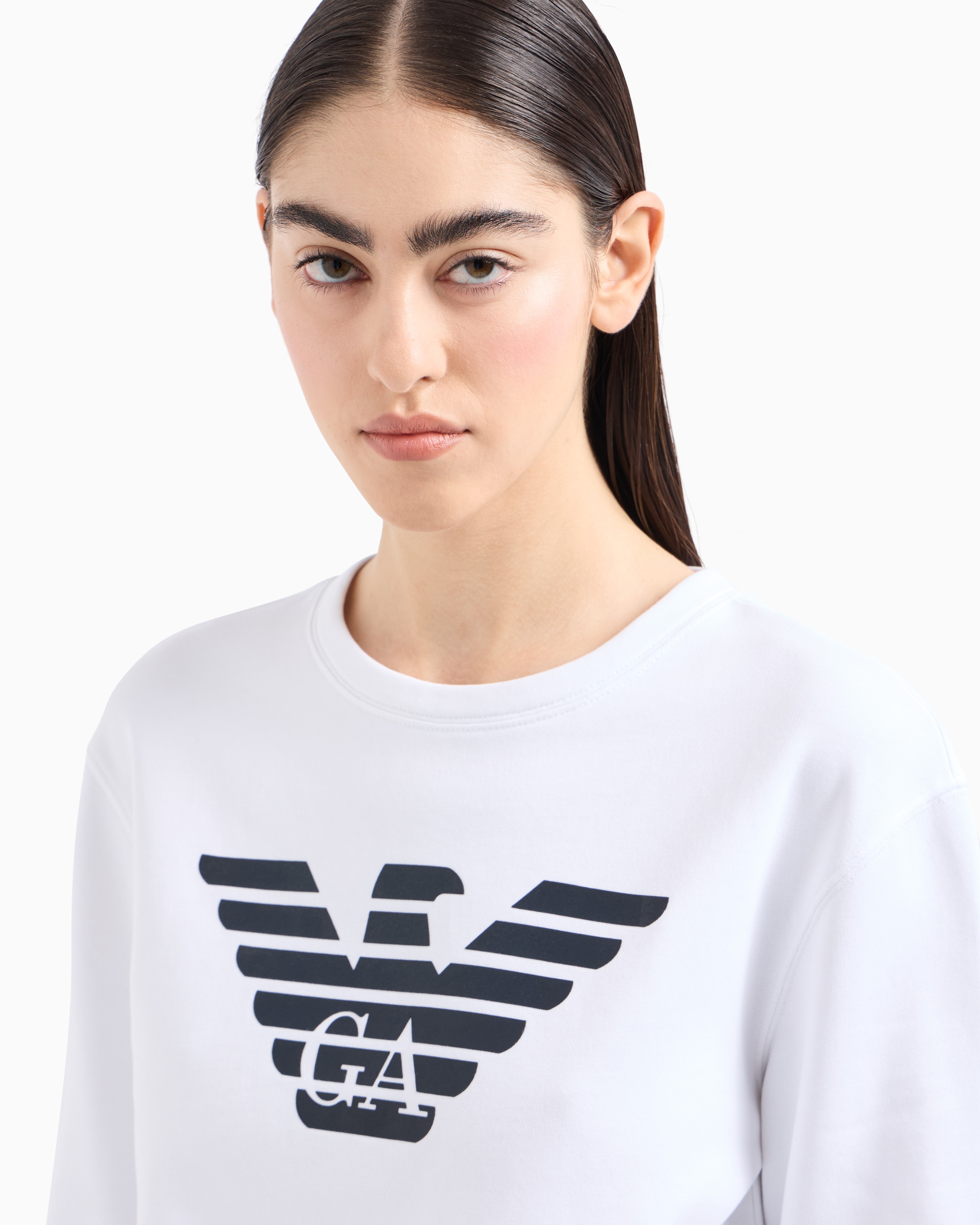 Emporio Armani ASV organic jersey sweatshirt with logo